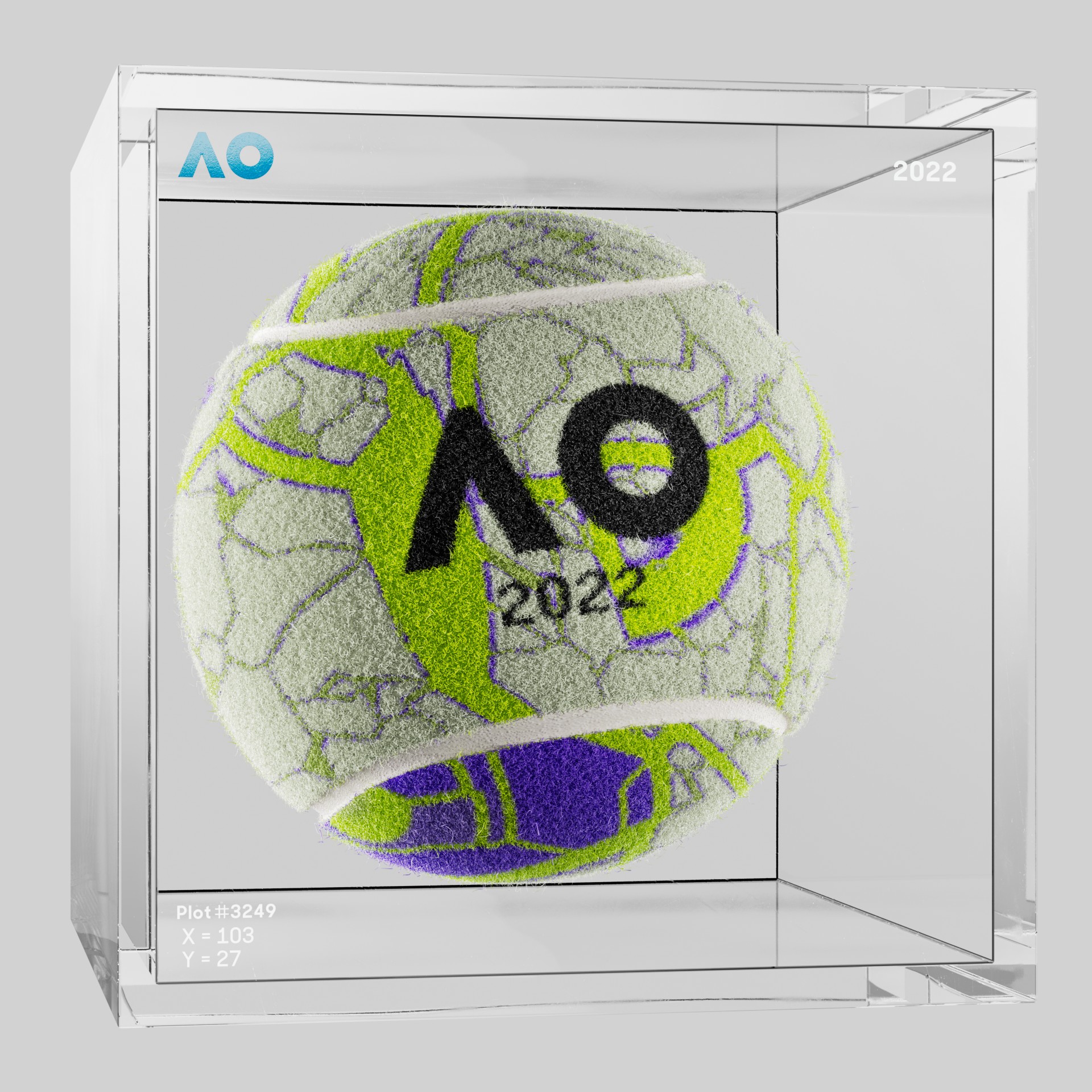 The Australian Open - The Australian Open Art Ball - AO Art Ball #6137 - NFT # 6137