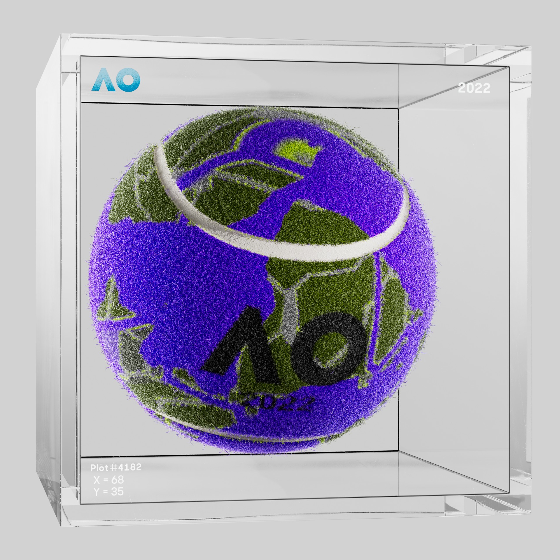 The Australian Open - The Australian Open Art Ball - AO Art Ball #6139 - NFT # 6139