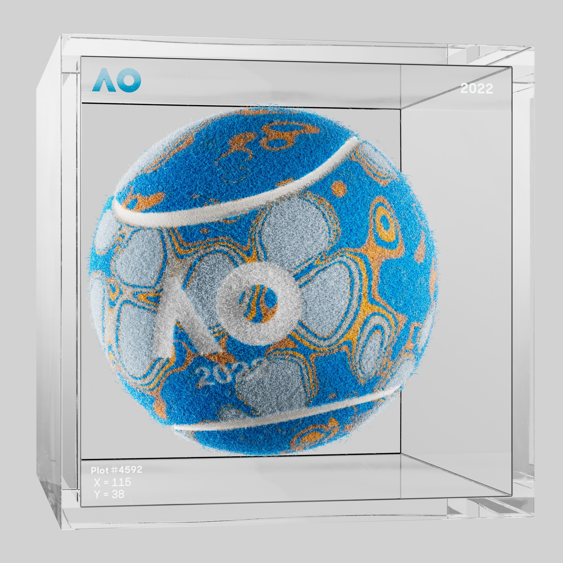 The Australian Open - The Australian Open Art Ball - AO Art Ball #6143 - NFT # 6143