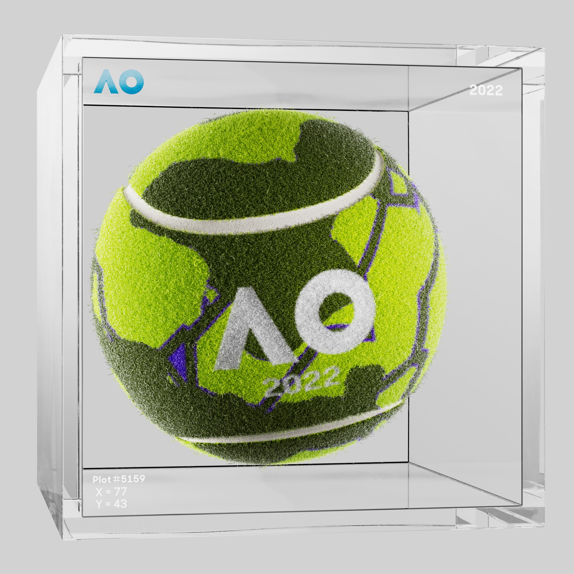The Australian Open - The Australian Open Art Ball - AO Art Ball #6149 - NFT # 6149
