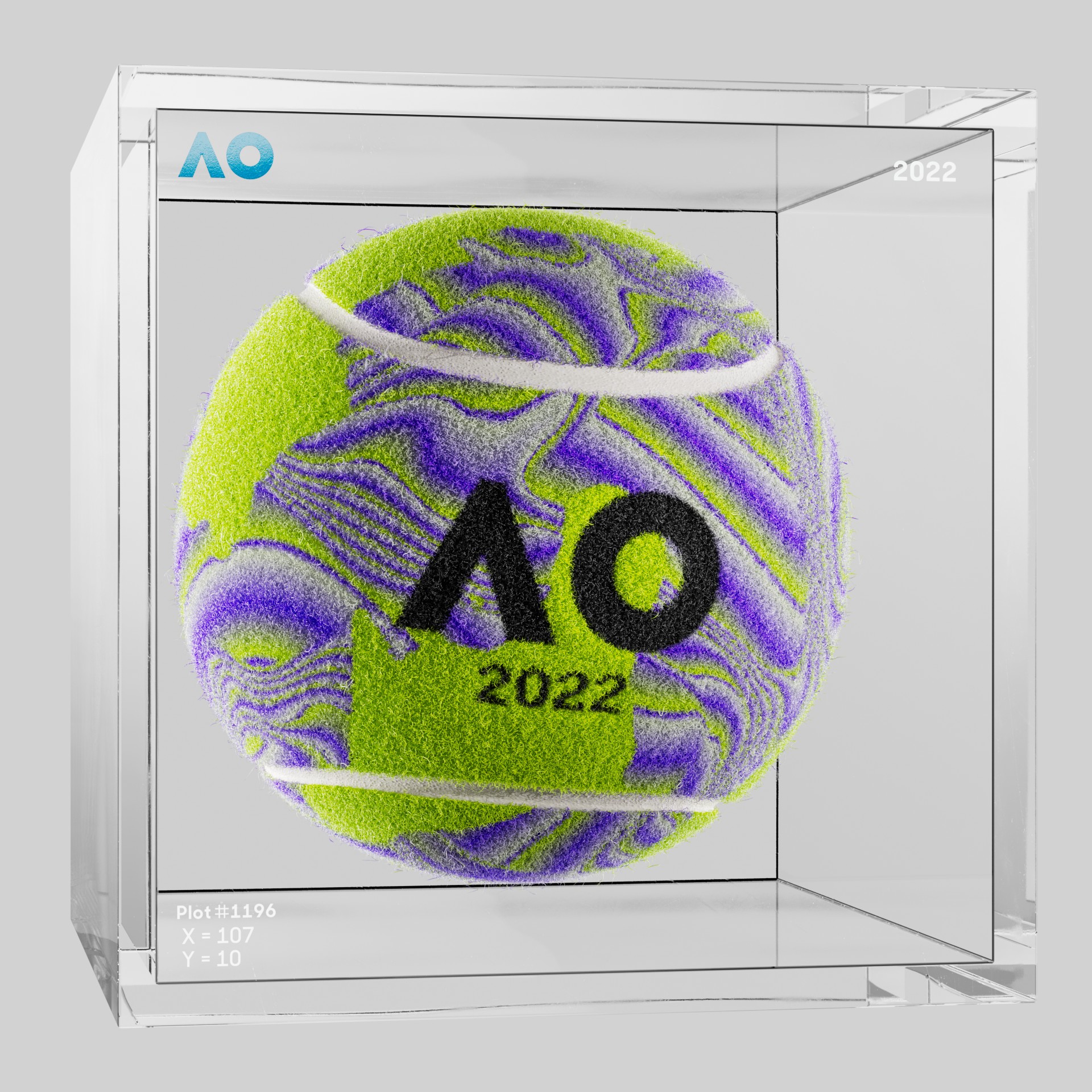 The Australian Open - The Australian Open Art Ball - AO Art Ball #6152 - NFT # 6152