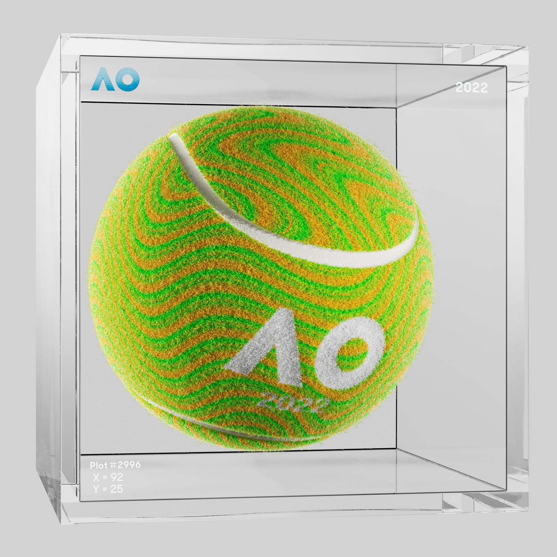 The Australian Open - The Australian Open Art Ball - AO Art Ball #6159 - NFT # 6159