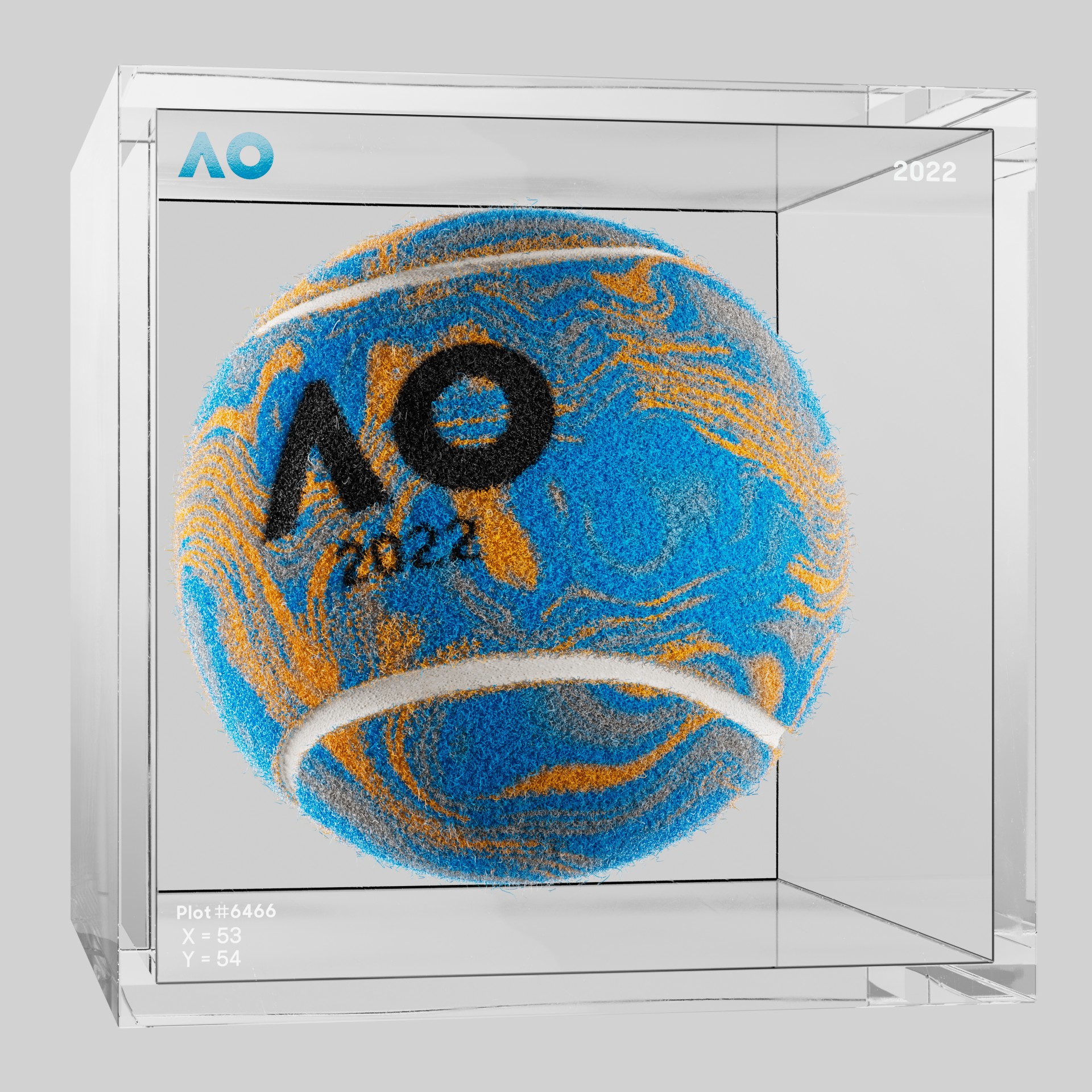 The Australian Open - The Australian Open Art Ball - AO Art Ball #616 - NFT # 616