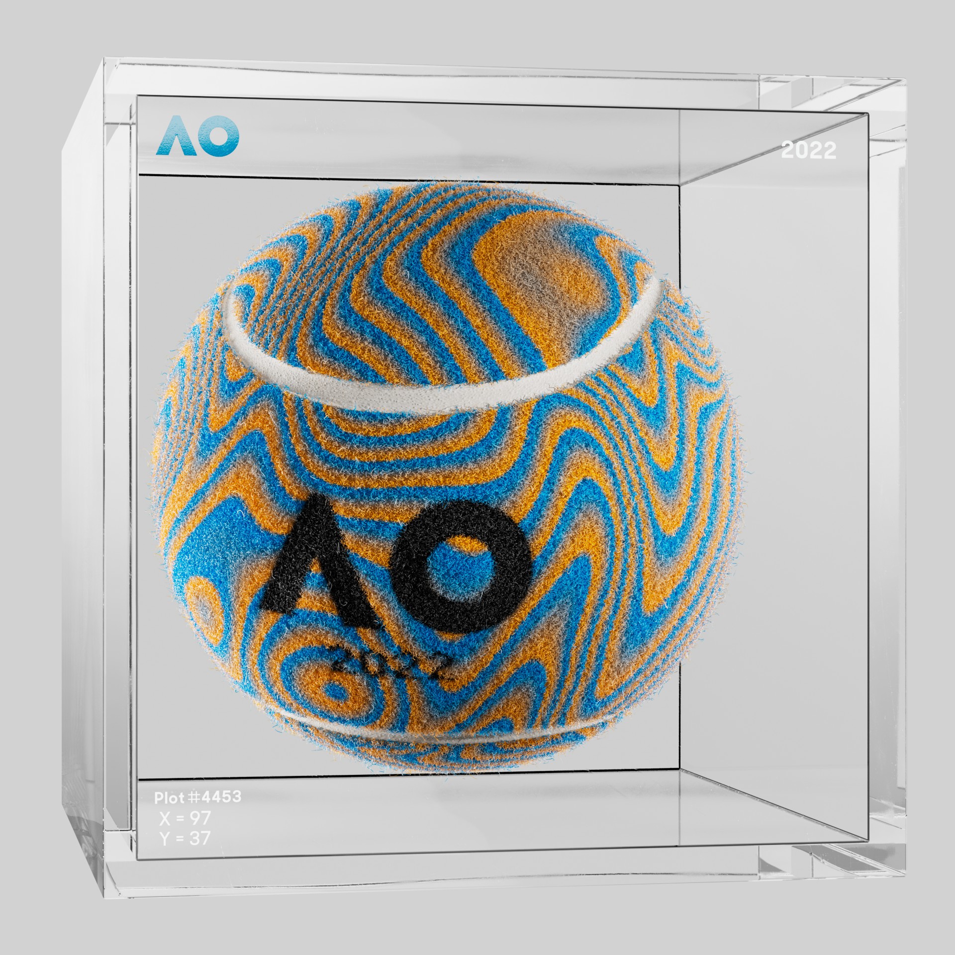 The Australian Open - The Australian Open Art Ball - AO Art Ball #6160 - NFT # 6160