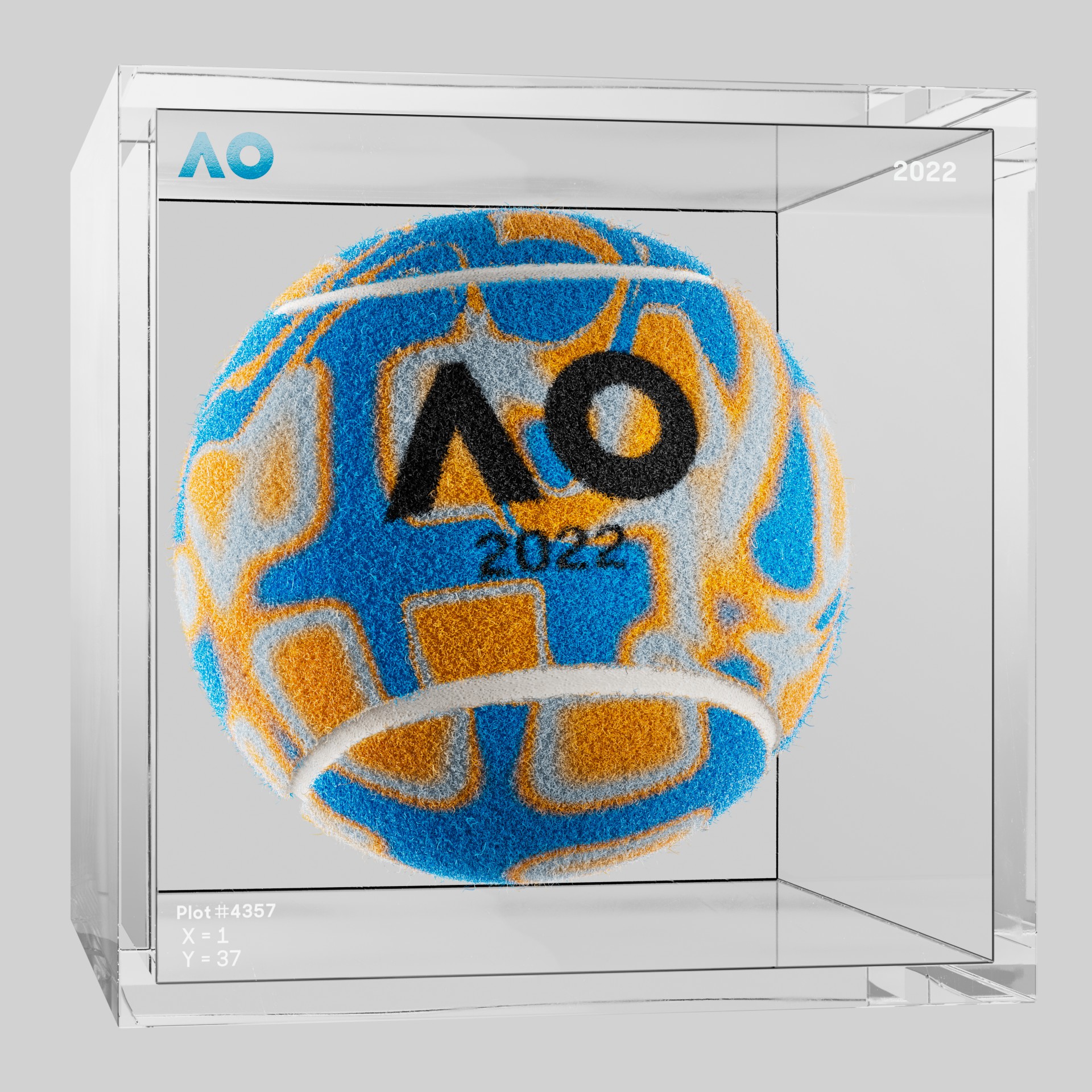 The Australian Open - The Australian Open Art Ball - AO Art Ball #6162 - NFT # 6162