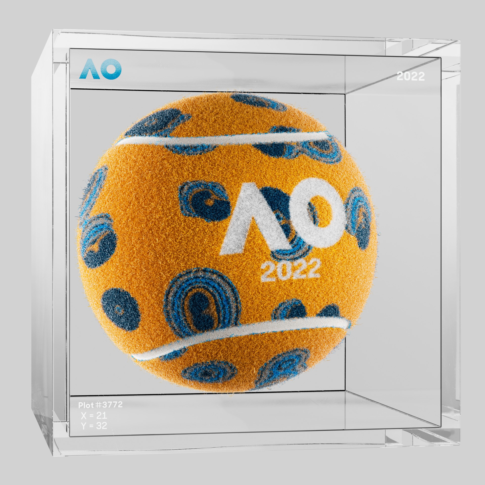 The Australian Open - The Australian Open Art Ball - AO Art Ball #6164 - NFT # 6164