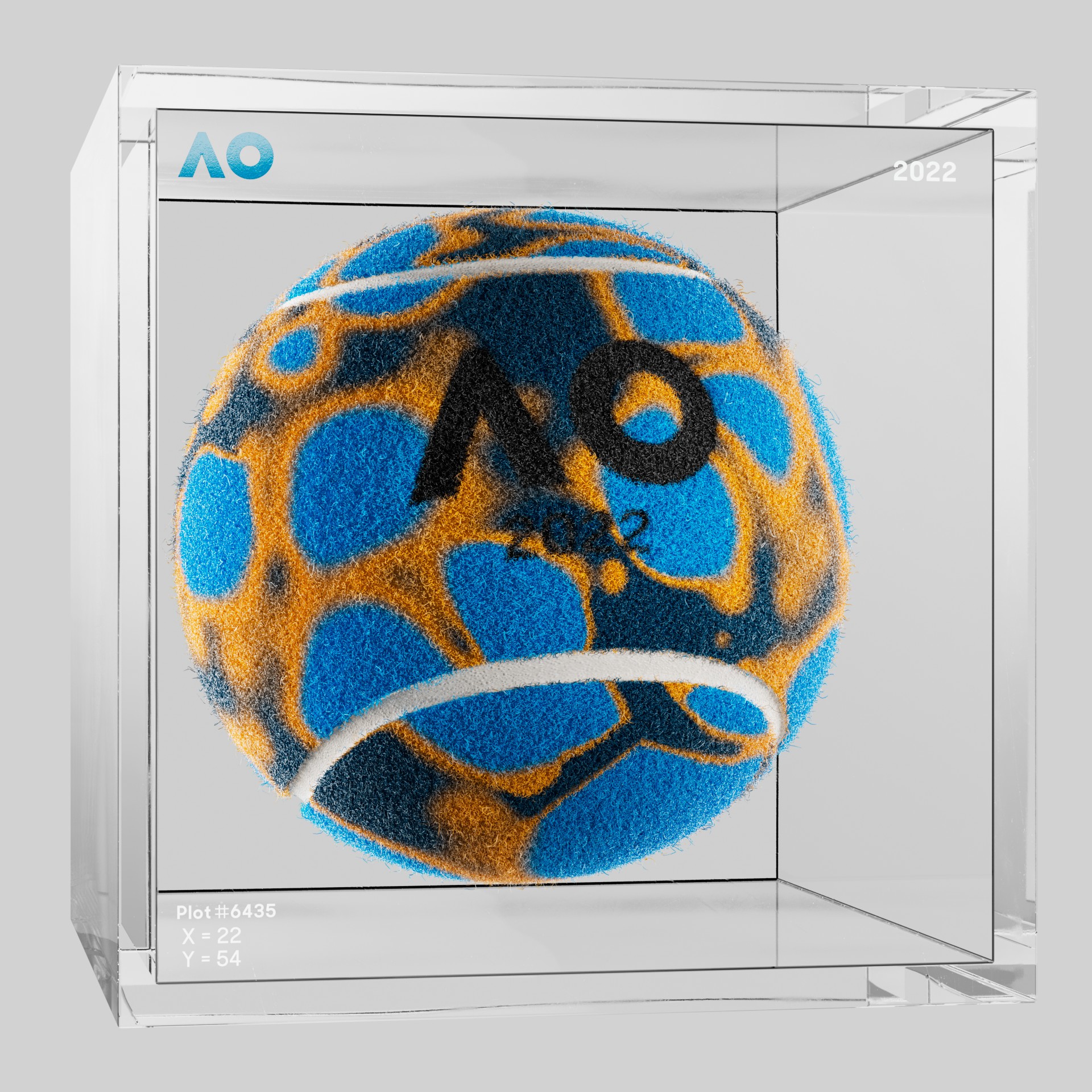 The Australian Open - The Australian Open Art Ball - AO Art Ball #6168 - NFT # 6168