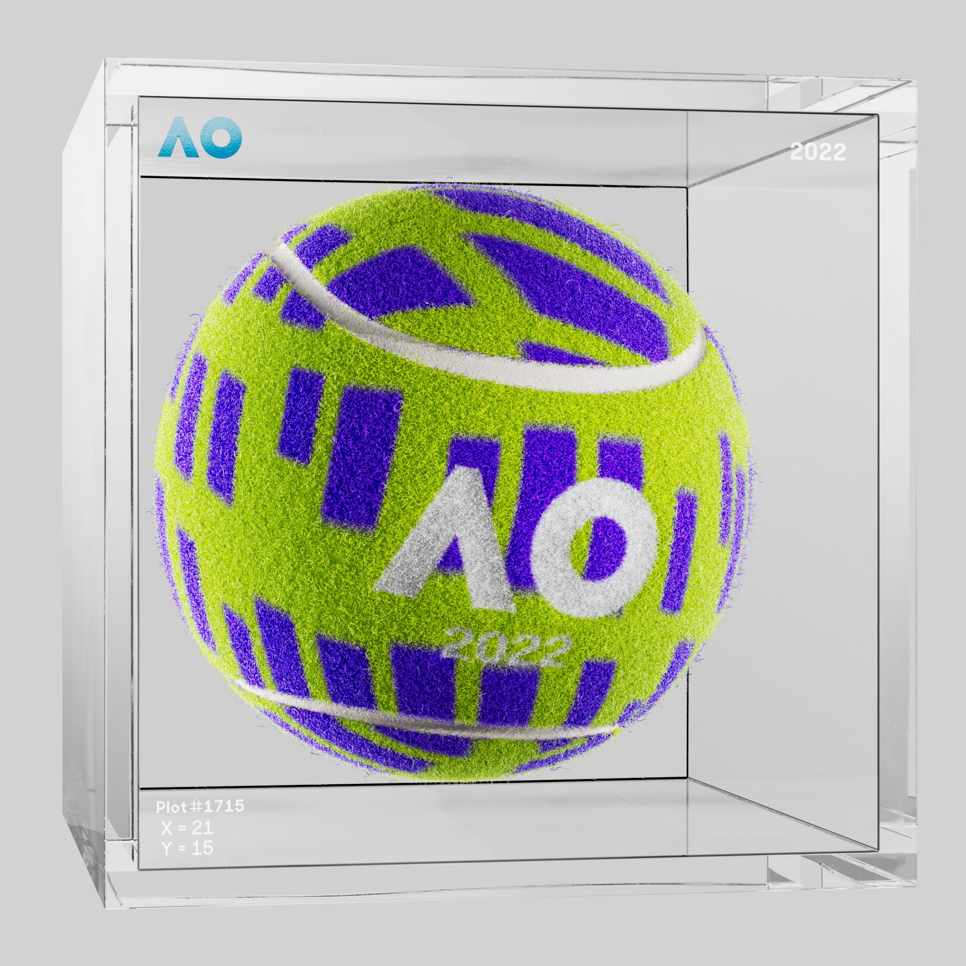 The Australian Open - The Australian Open Art Ball - AO Art Ball #6171 - NFT # 6171