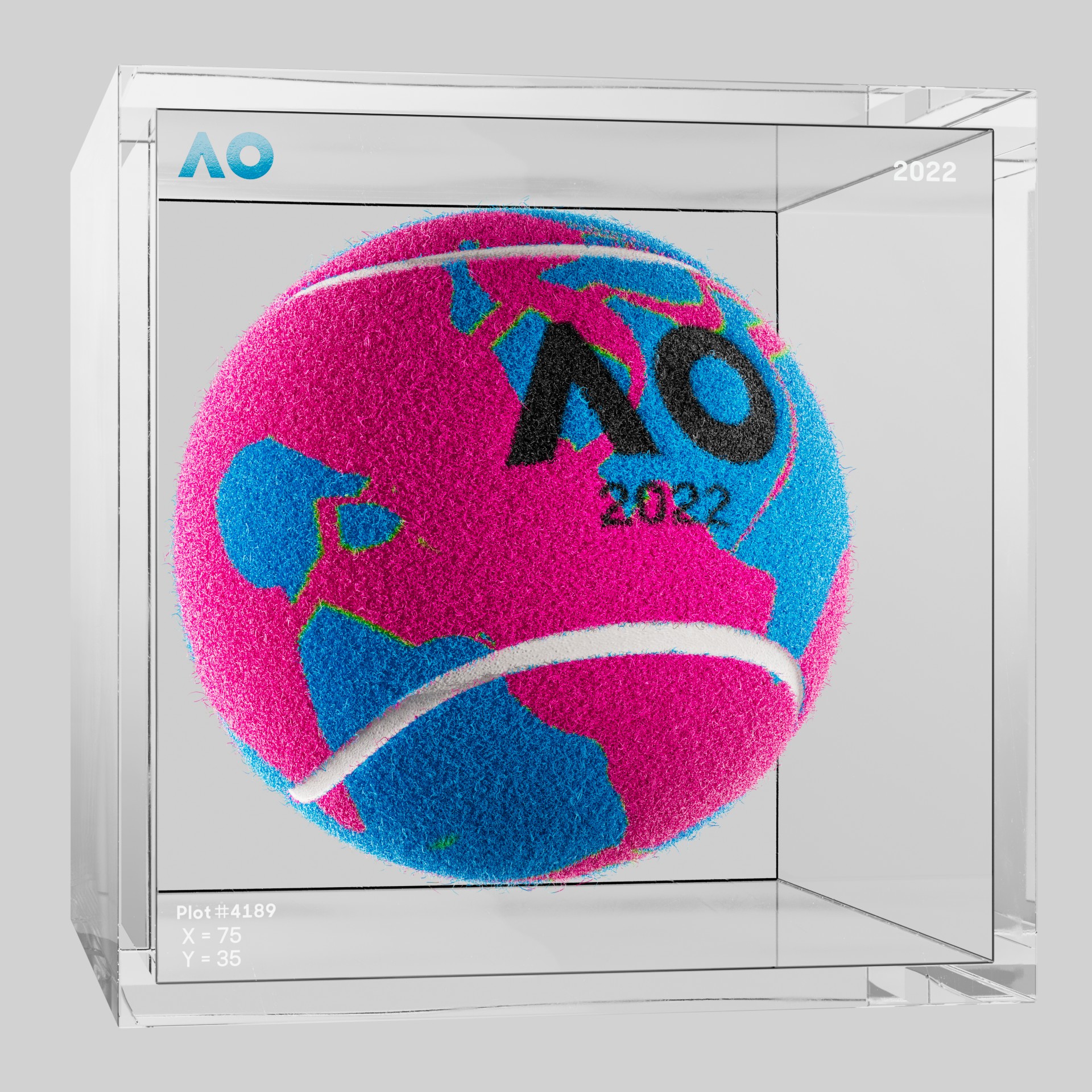 The Australian Open - The Australian Open Art Ball - AO Art Ball #6173 - NFT # 6173