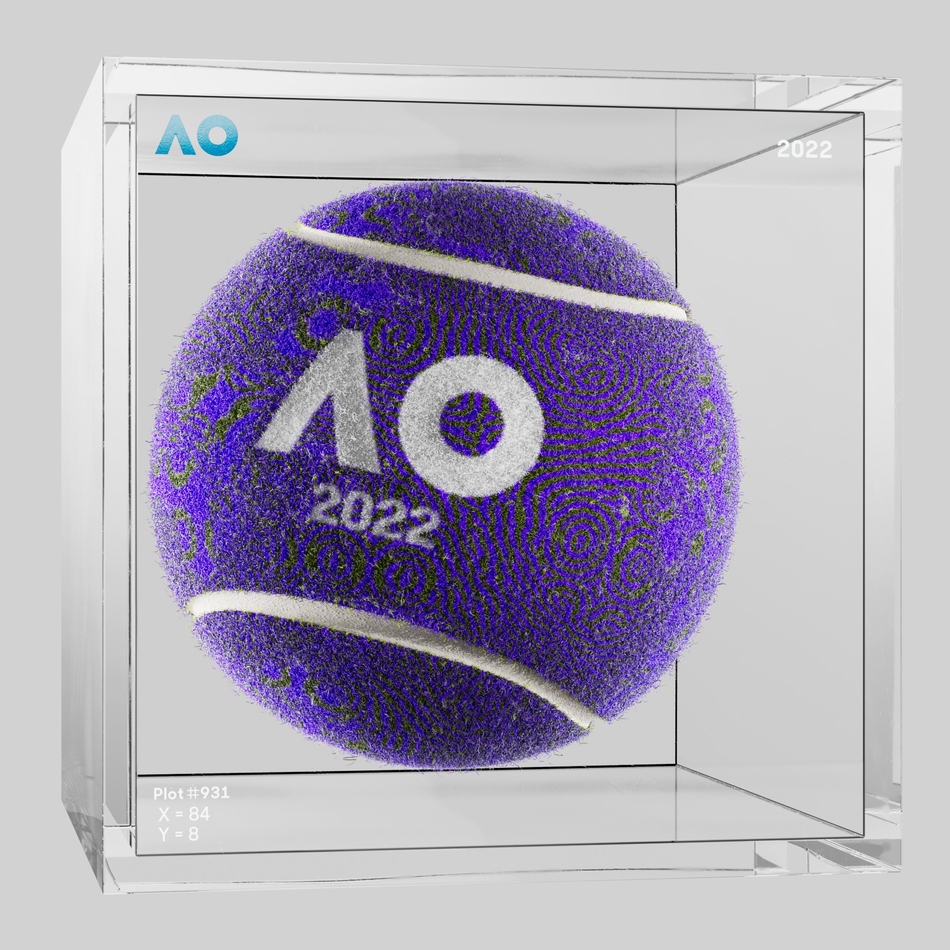 The Australian Open - The Australian Open Art Ball - AO Art Ball #6177 - NFT # 6177