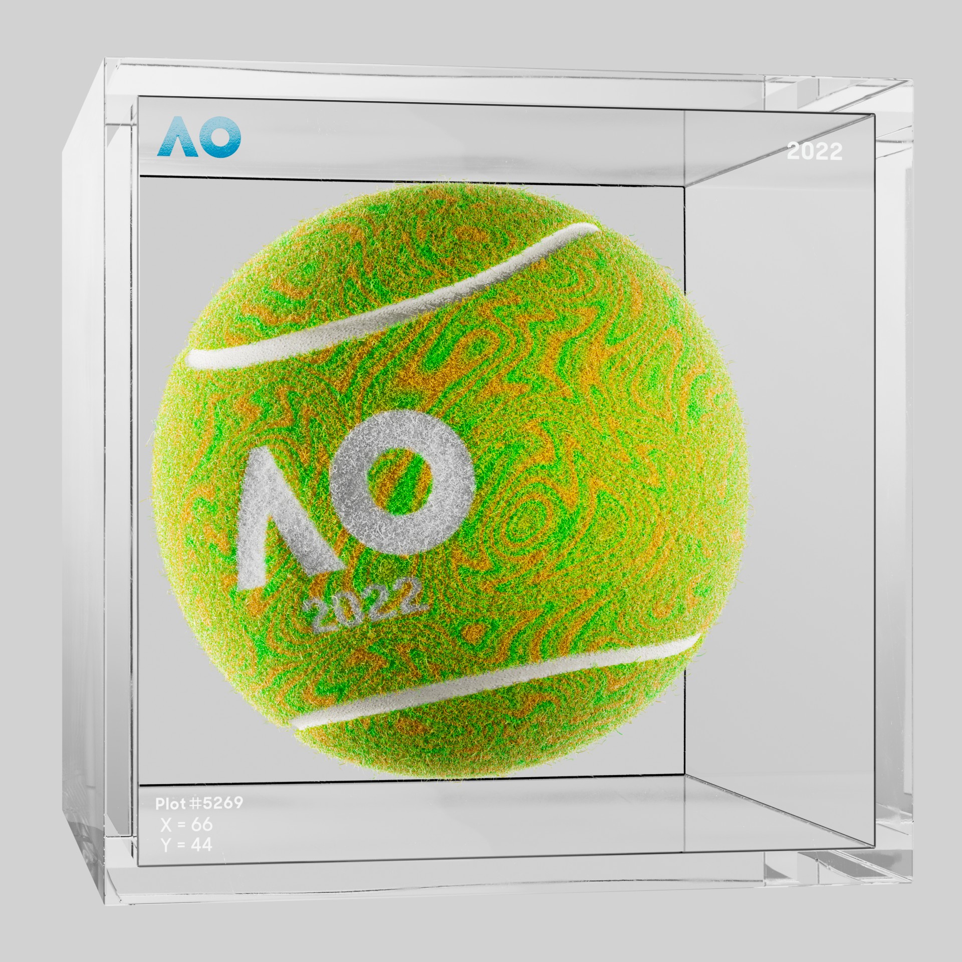 The Australian Open - The Australian Open Art Ball - AO Art Ball #618 - NFT # 618