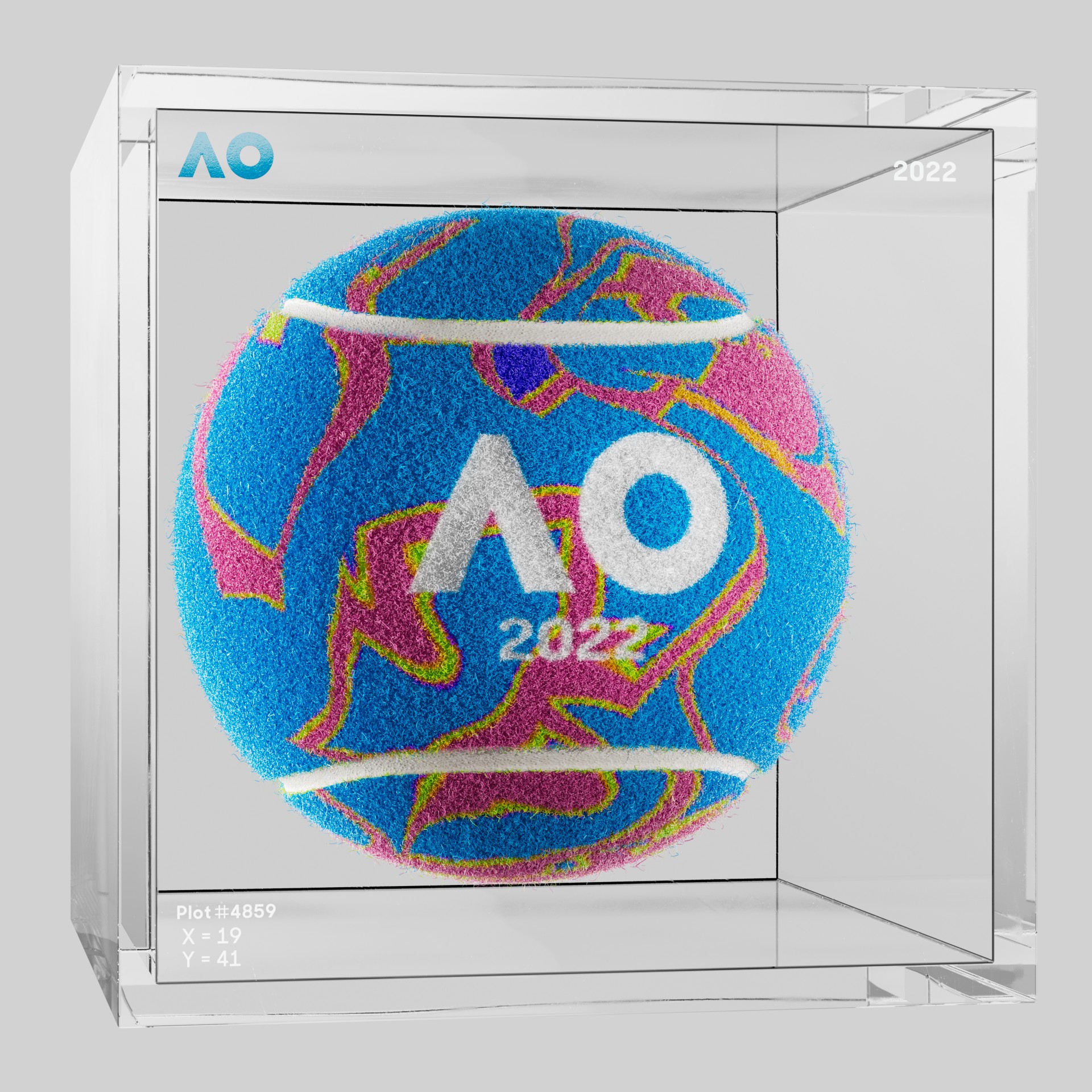 The Australian Open - The Australian Open Art Ball - AO Art Ball #6181 - NFT # 6181