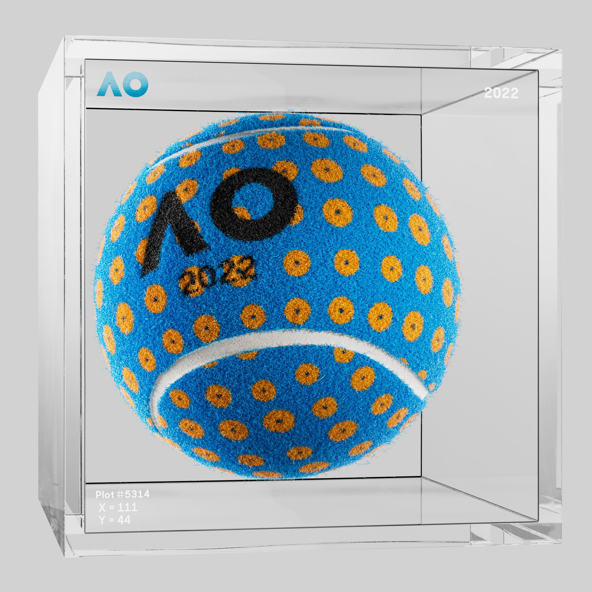 The Australian Open - The Australian Open Art Ball - AO Art Ball #6182 - NFT # 6182