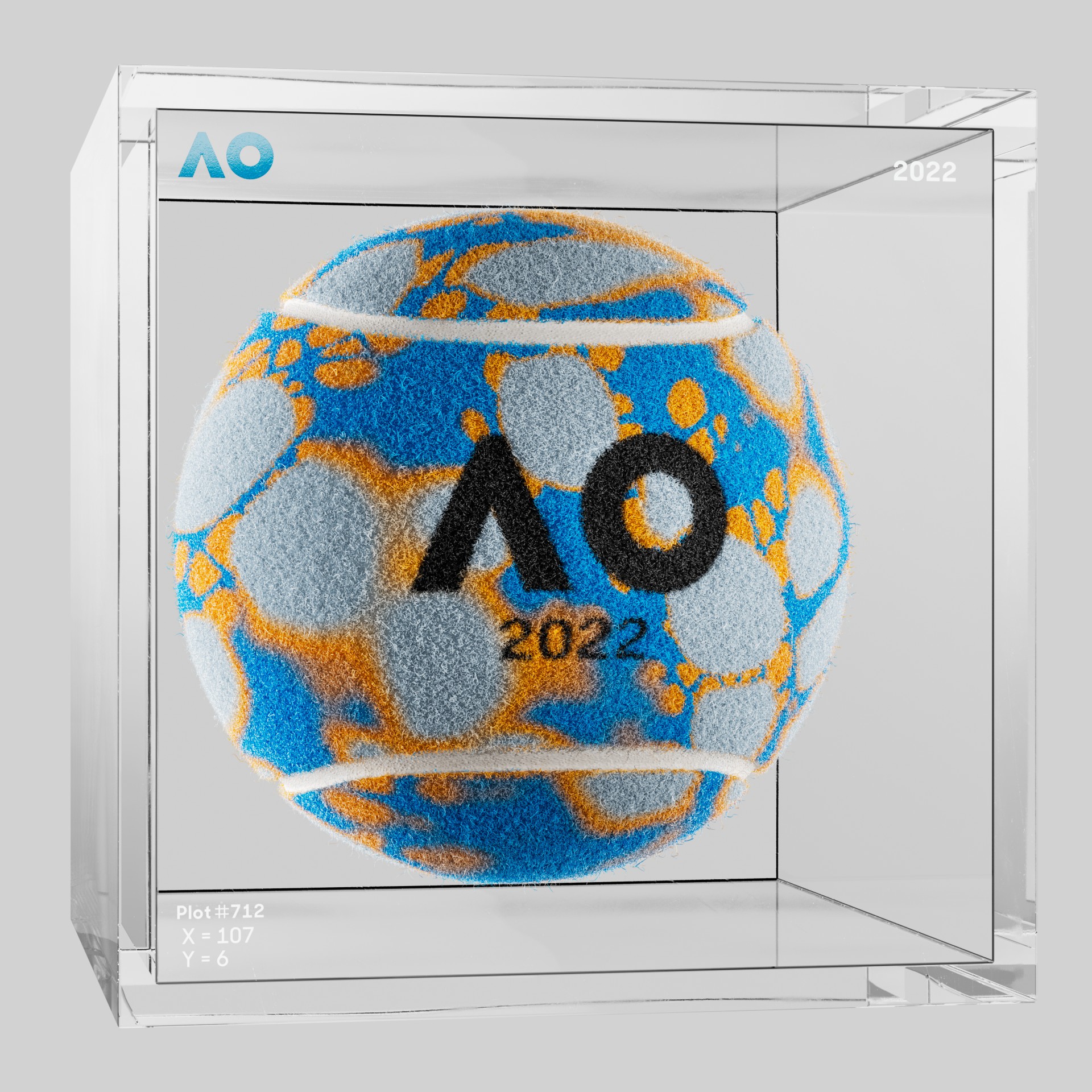 The Australian Open - The Australian Open Art Ball - AO Art Ball #6184 - NFT # 6184