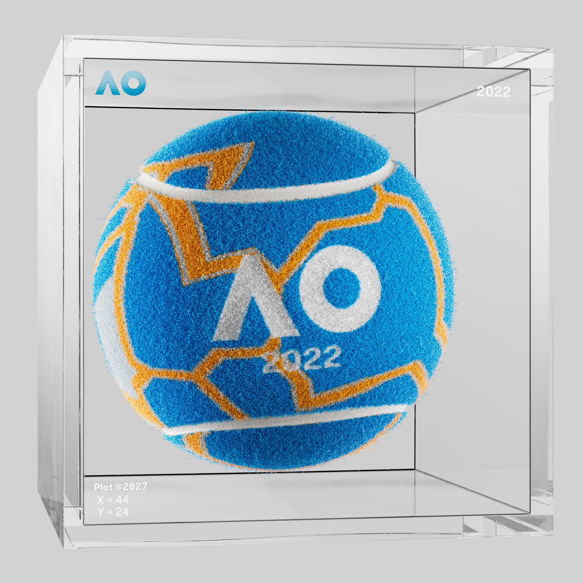 The Australian Open - The Australian Open Art Ball - AO Art Ball #6186 - NFT # 6186