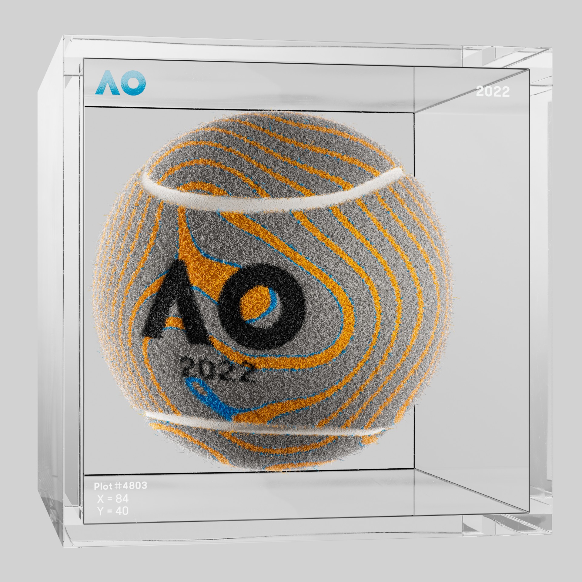 The Australian Open - The Australian Open Art Ball - AO Art Ball #619 - NFT # 619