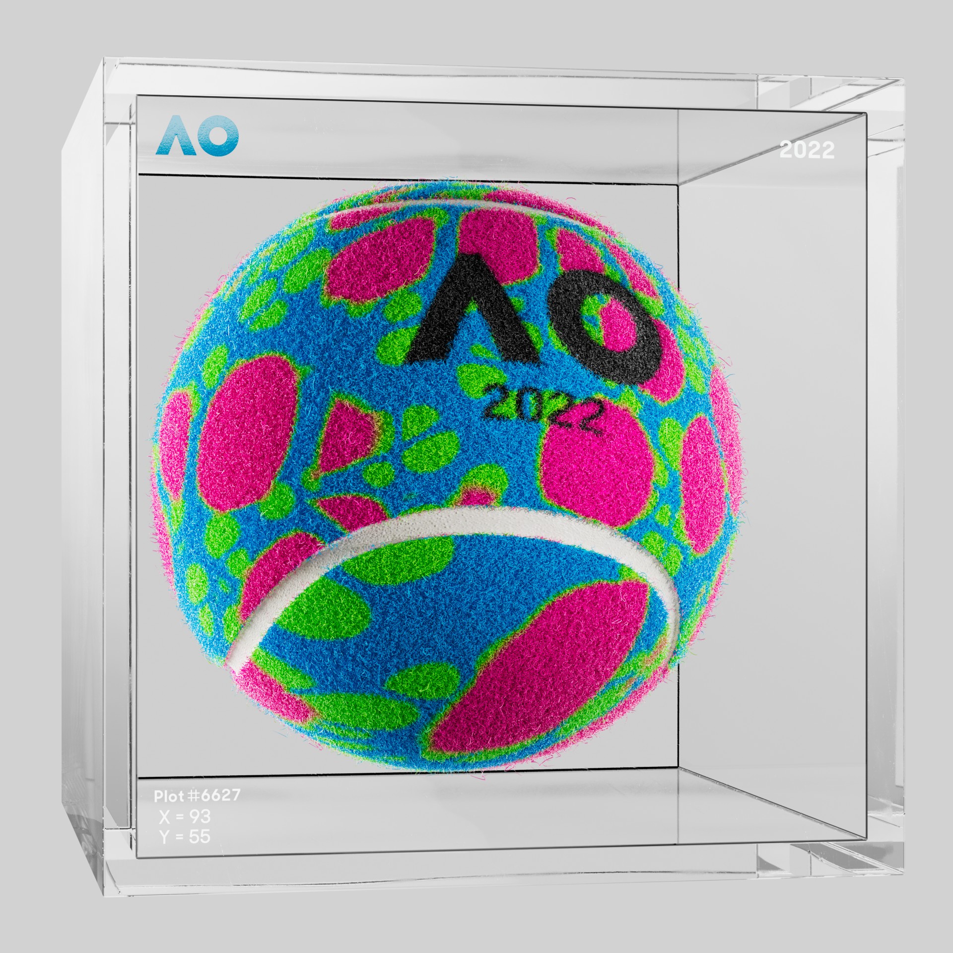 The Australian Open - The Australian Open Art Ball - AO Art Ball #6192 - NFT # 6192