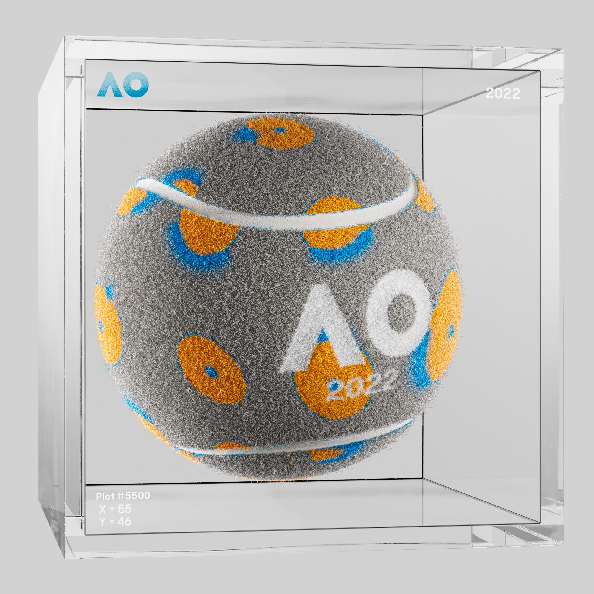 The Australian Open - The Australian Open Art Ball - AO Art Ball #6193 - NFT # 6193