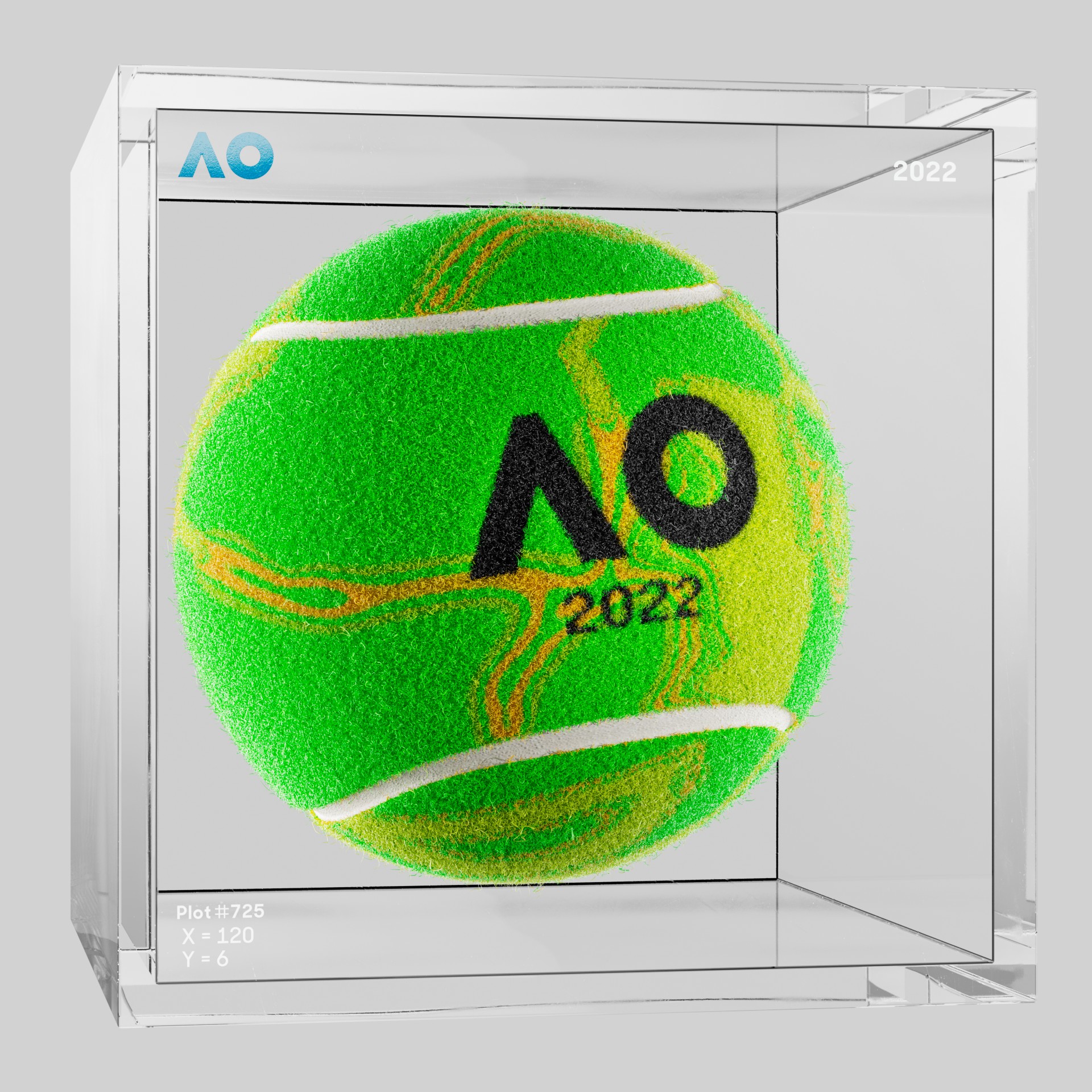 The Australian Open - The Australian Open Art Ball - AO Art Ball #6194 - NFT # 6194