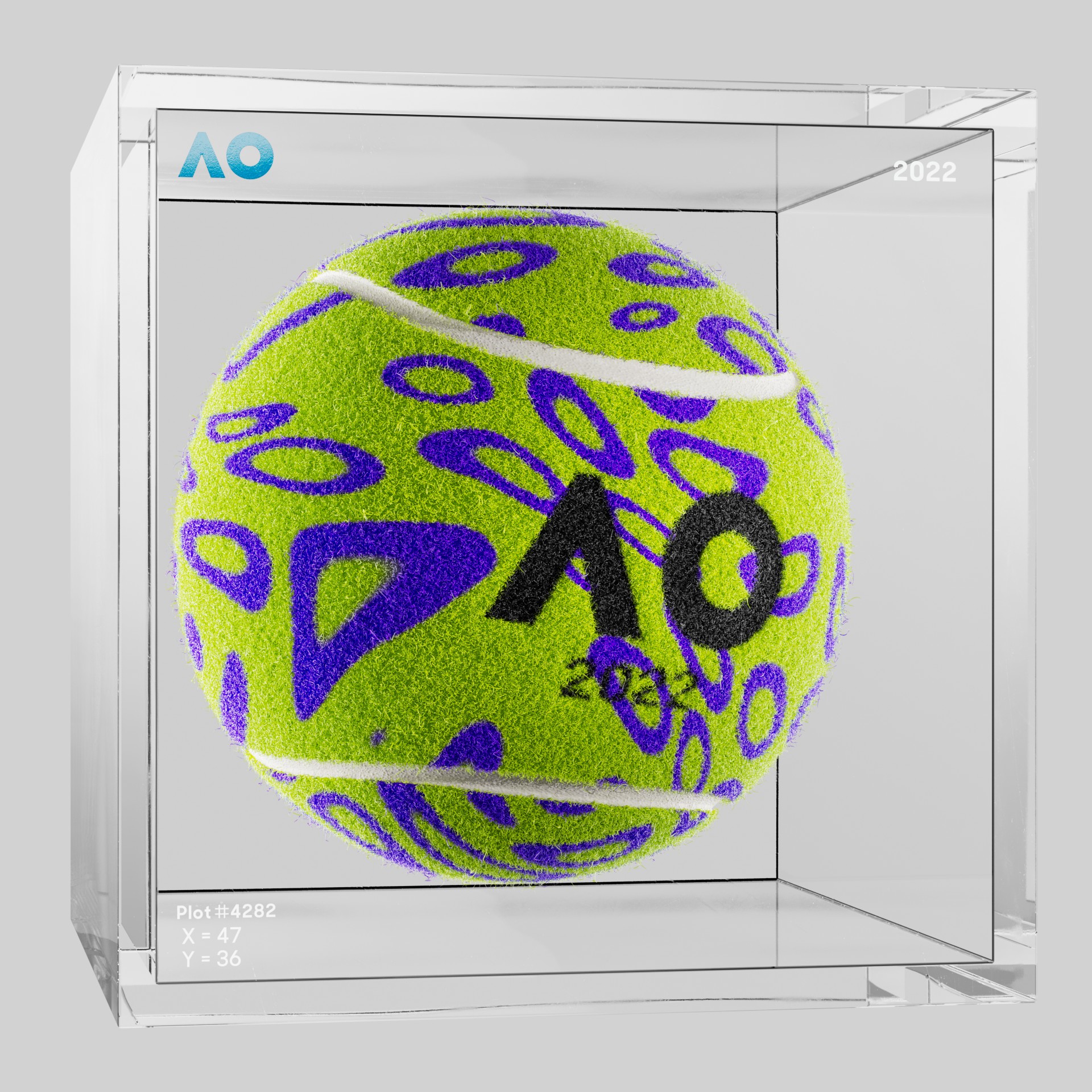 The Australian Open - The Australian Open Art Ball - AO Art Ball #62 - NFT # 62