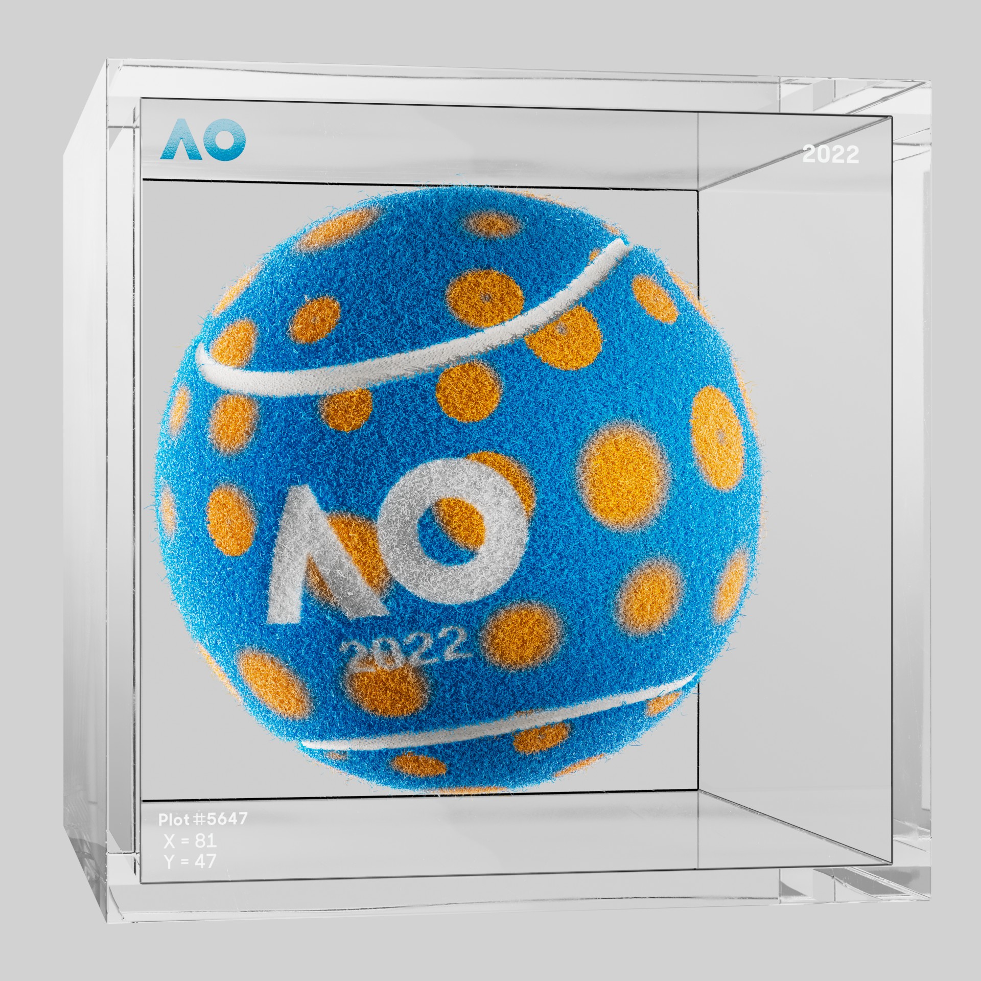 The Australian Open - The Australian Open Art Ball - AO Art Ball #6200 - NFT # 6200