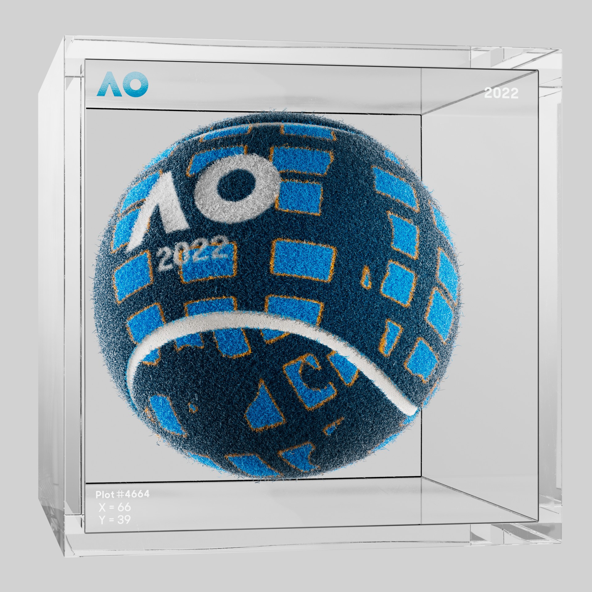 The Australian Open - The Australian Open Art Ball - AO Art Ball #6202 - NFT # 6202