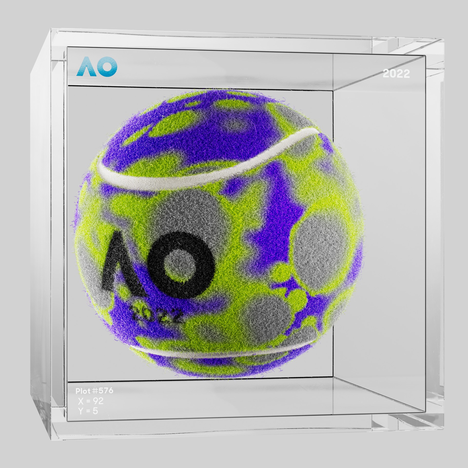 The Australian Open - The Australian Open Art Ball - AO Art Ball #6203 - NFT # 6203