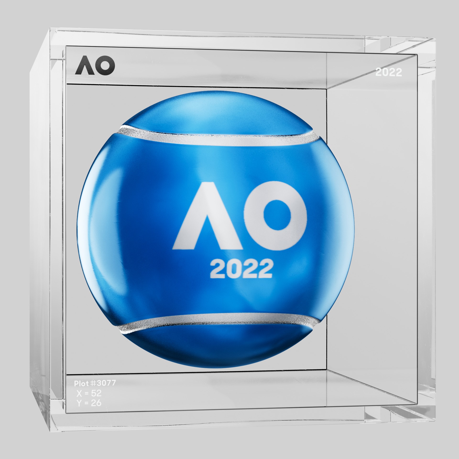 The Australian Open - The Australian Open Art Ball - AO Art Ball #621 - NFT # 621