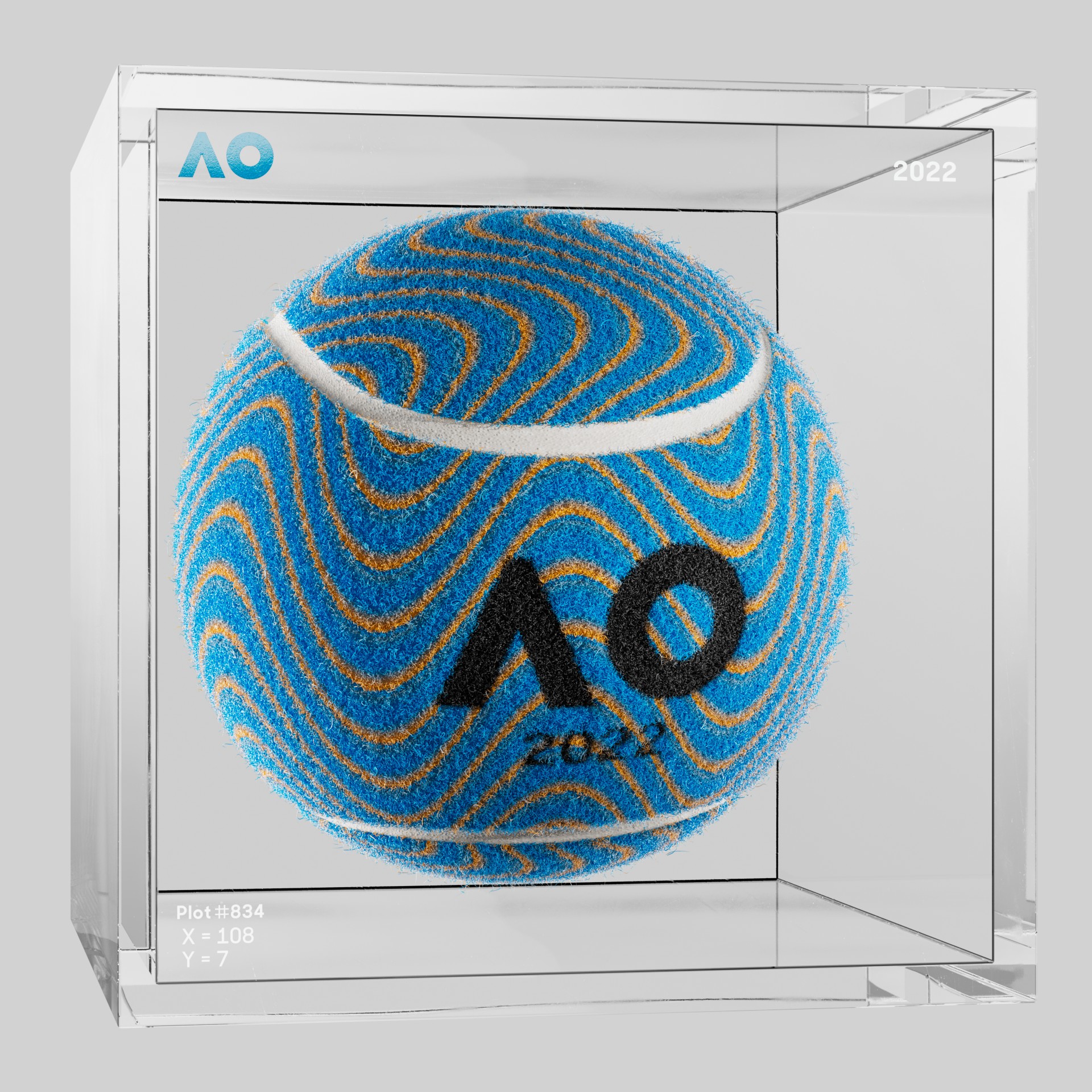 The Australian Open - The Australian Open Art Ball - AO Art Ball #6210 - NFT # 6210