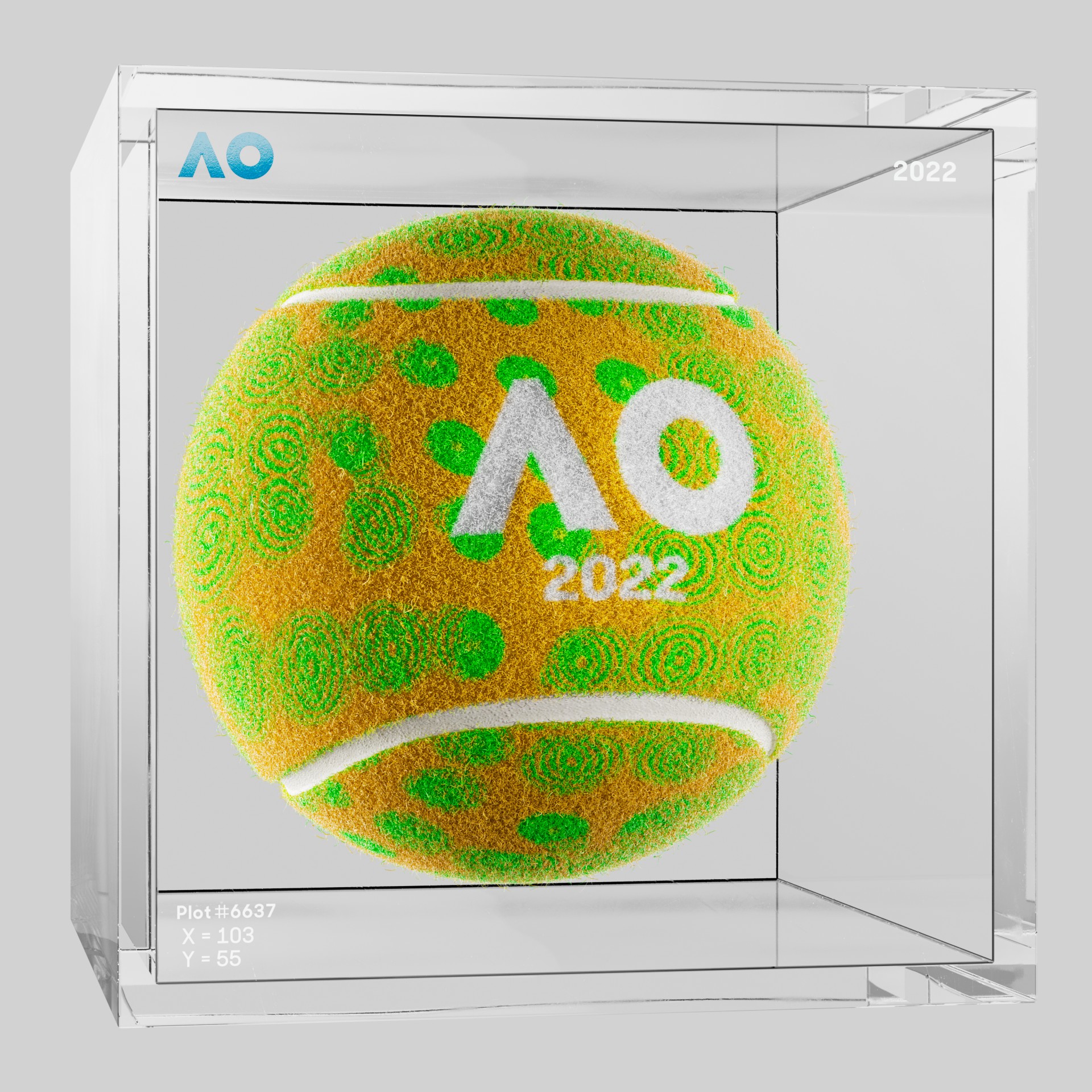 The Australian Open - The Australian Open Art Ball - AO Art Ball #6211 - NFT # 6211