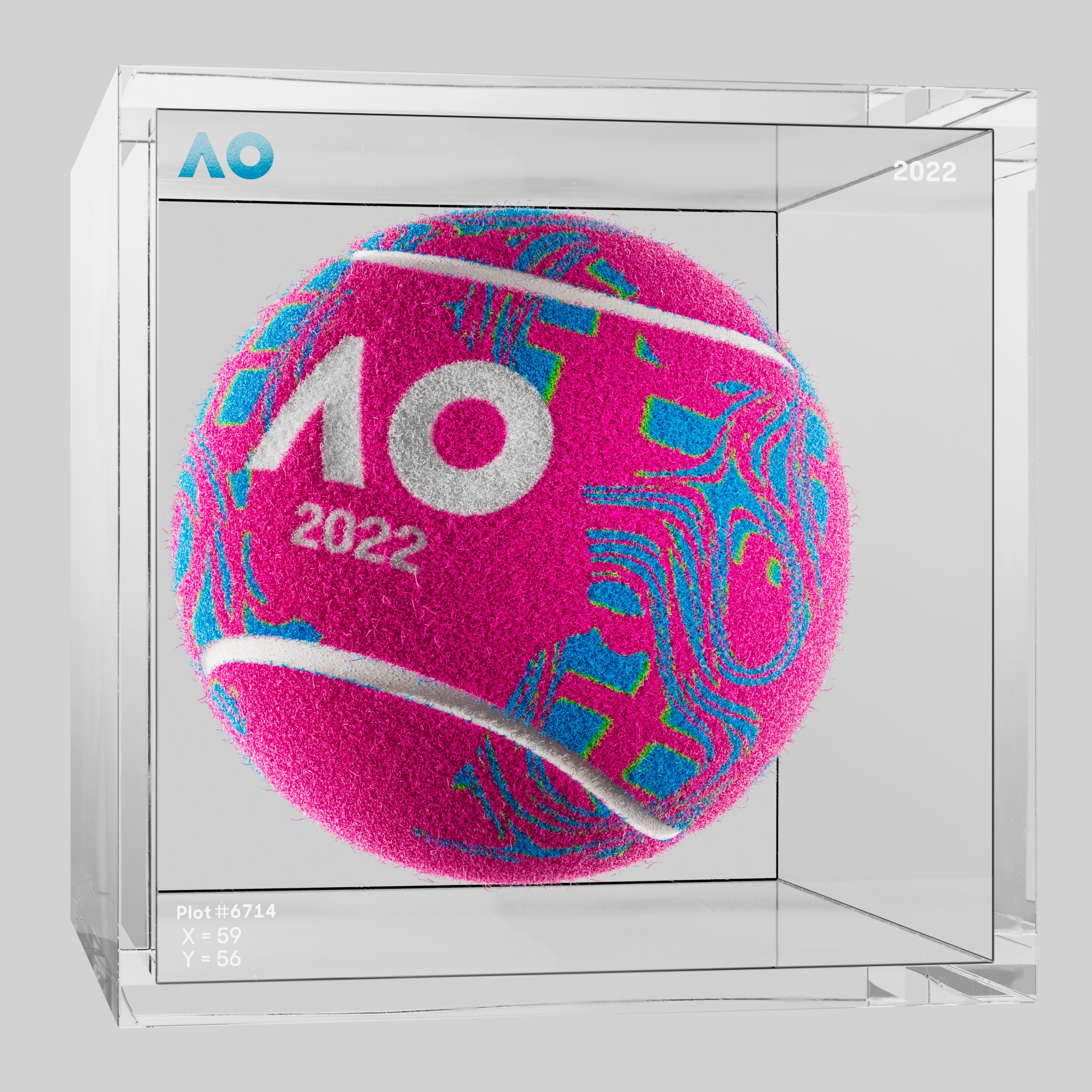 The Australian Open - The Australian Open Art Ball - AO Art Ball #6212 - NFT # 6212