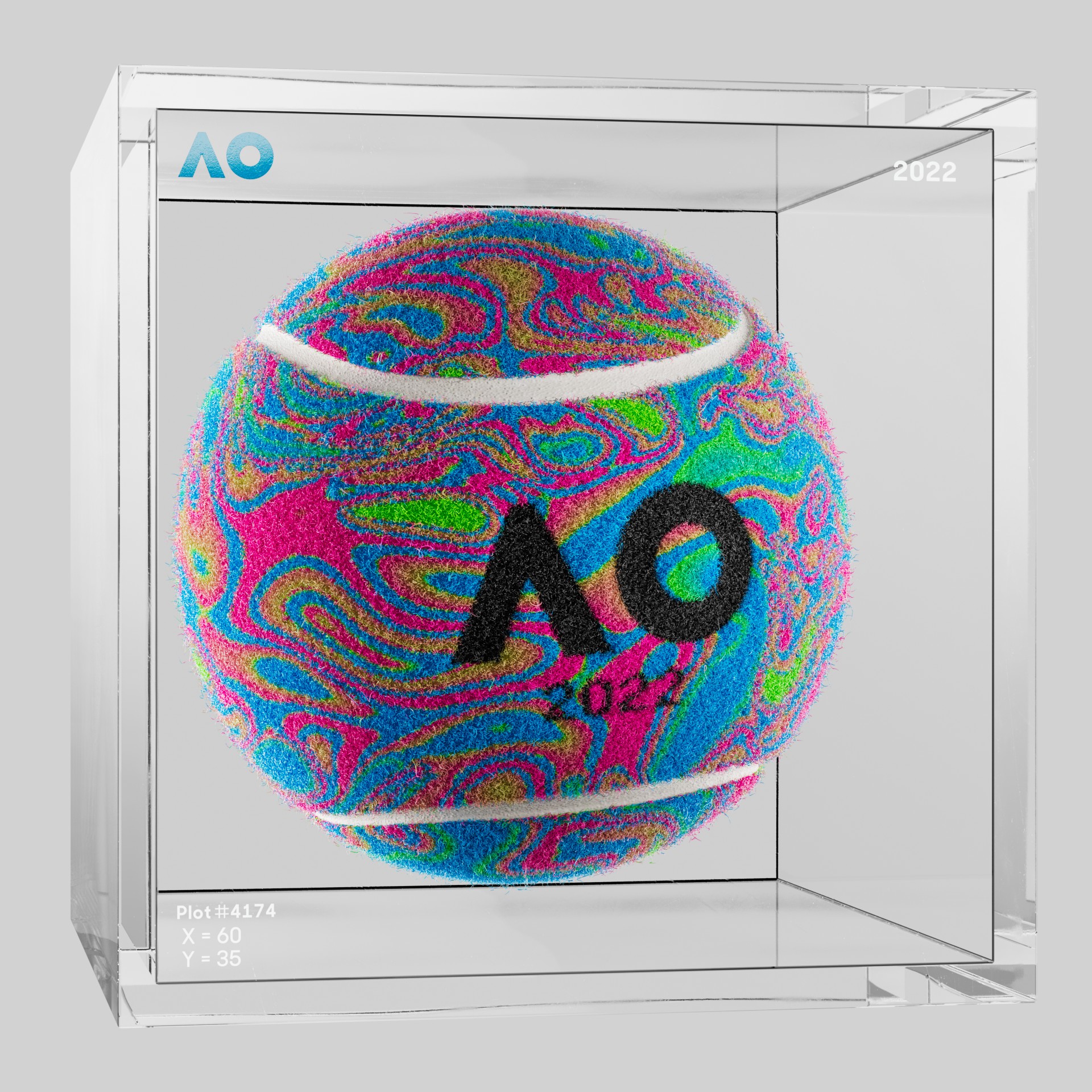 The Australian Open - The Australian Open Art Ball - AO Art Ball #6217 - NFT # 6217