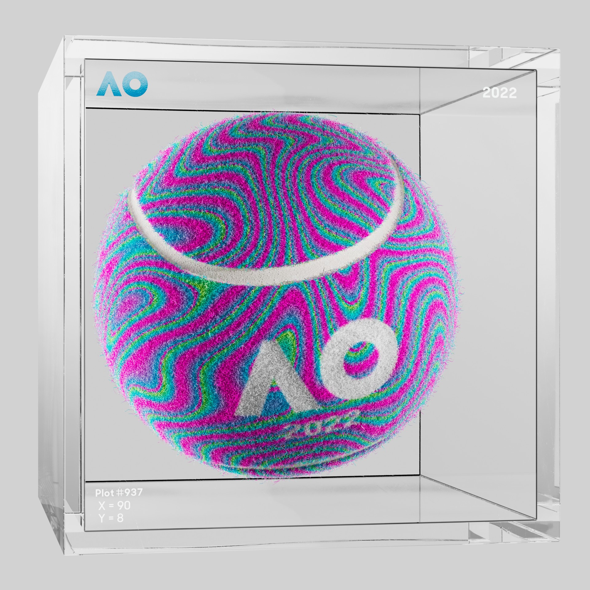 The Australian Open - The Australian Open Art Ball - AO Art Ball #6219 - NFT # 6219