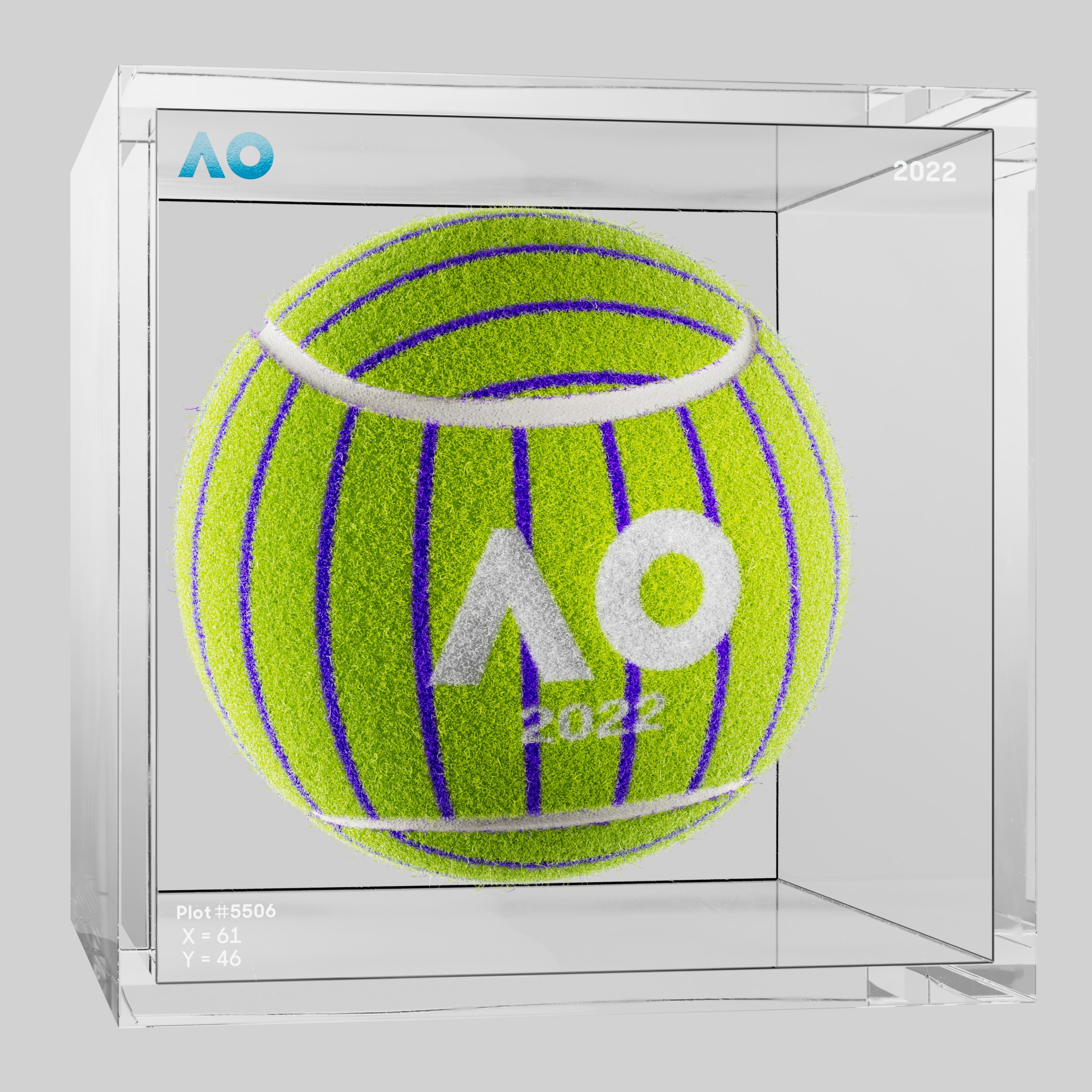 The Australian Open - The Australian Open Art Ball - AO Art Ball #622 - NFT # 622