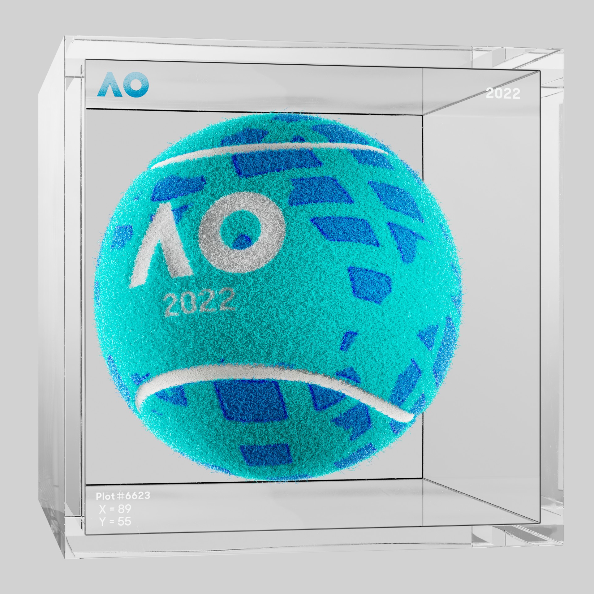 The Australian Open - The Australian Open Art Ball - AO Art Ball #6220 - NFT # 6220