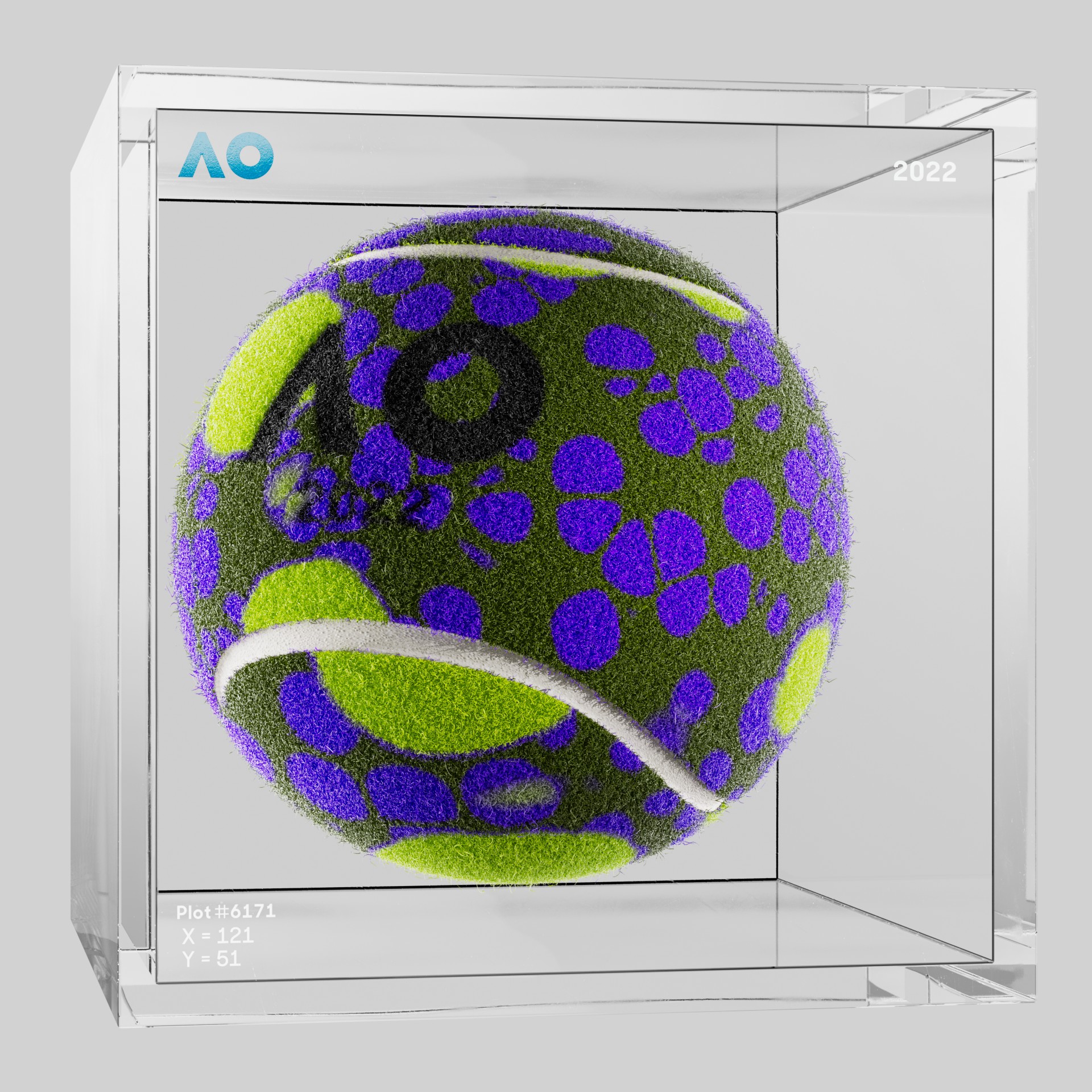The Australian Open - The Australian Open Art Ball - AO Art Ball #6223 - NFT # 6223