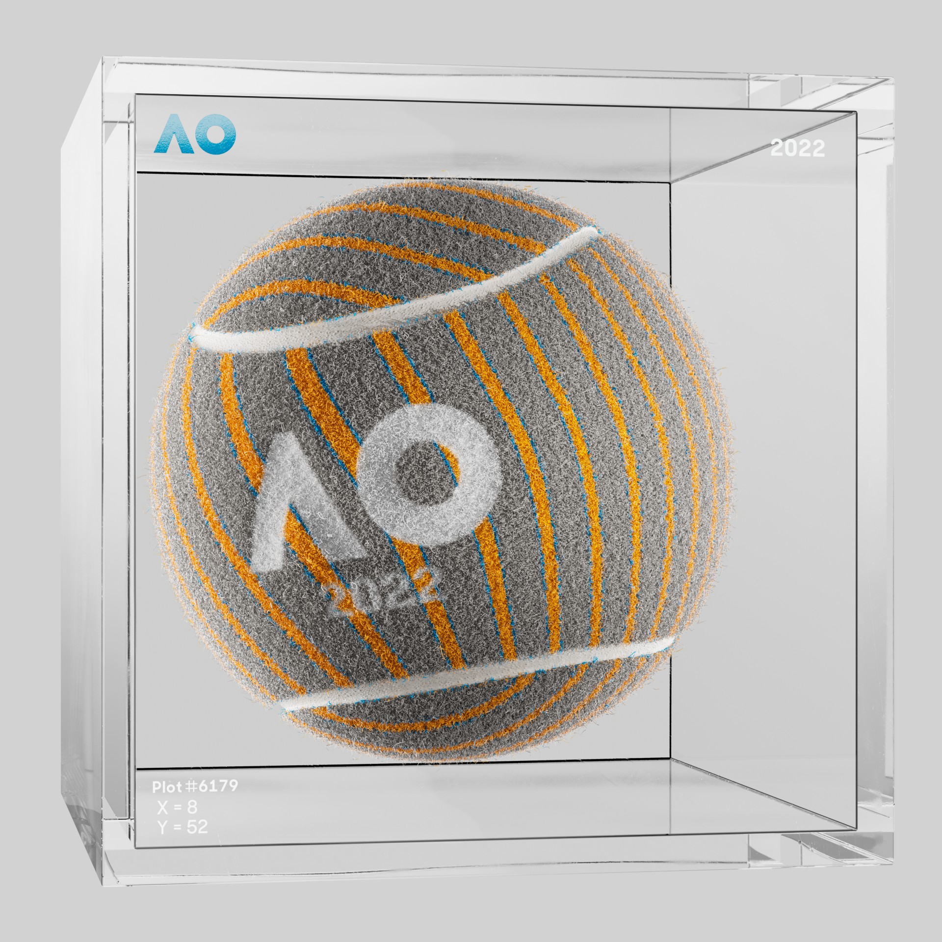 The Australian Open - The Australian Open Art Ball - AO Art Ball #6224 - NFT # 6224