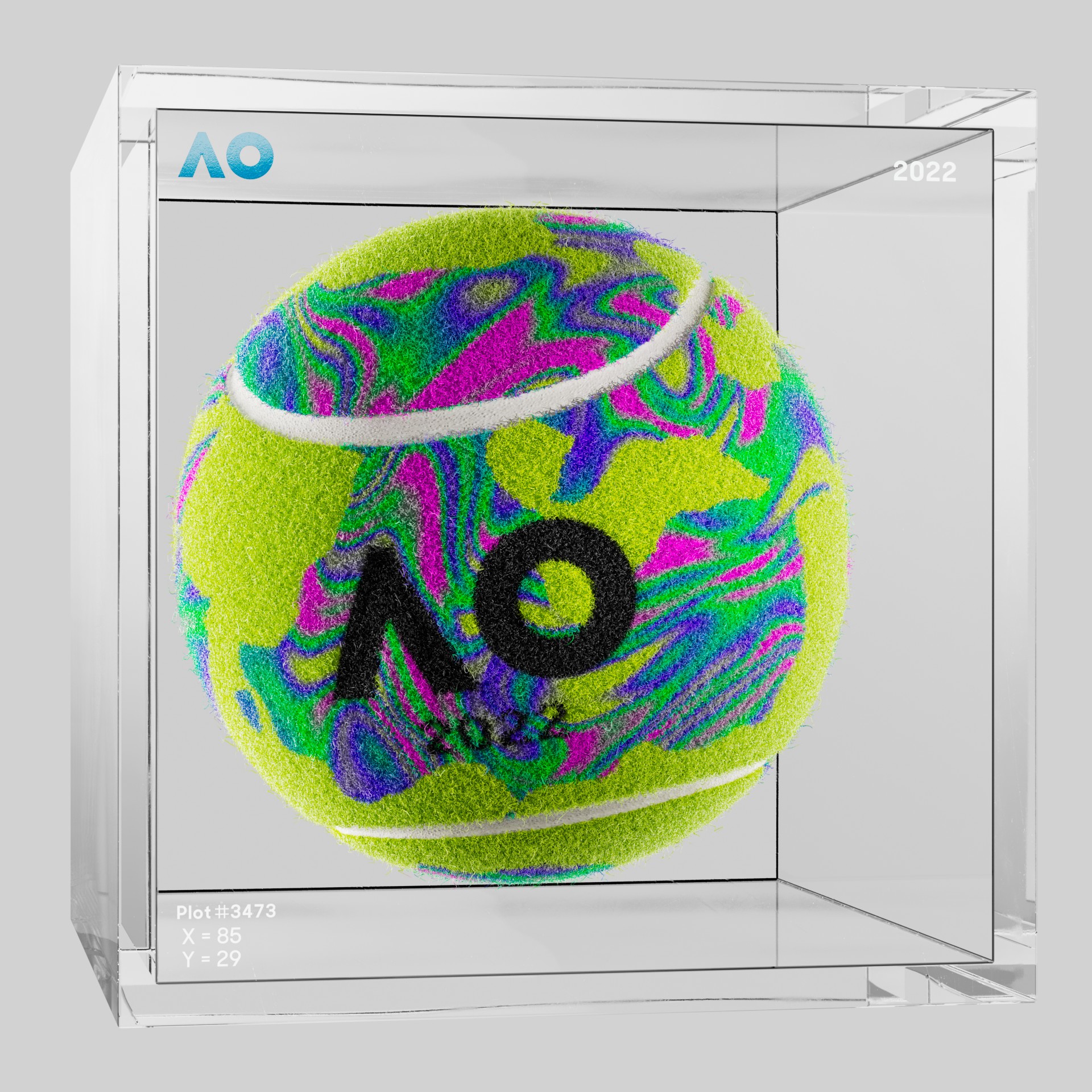 The Australian Open - The Australian Open Art Ball - AO Art Ball #6226 - NFT # 6226