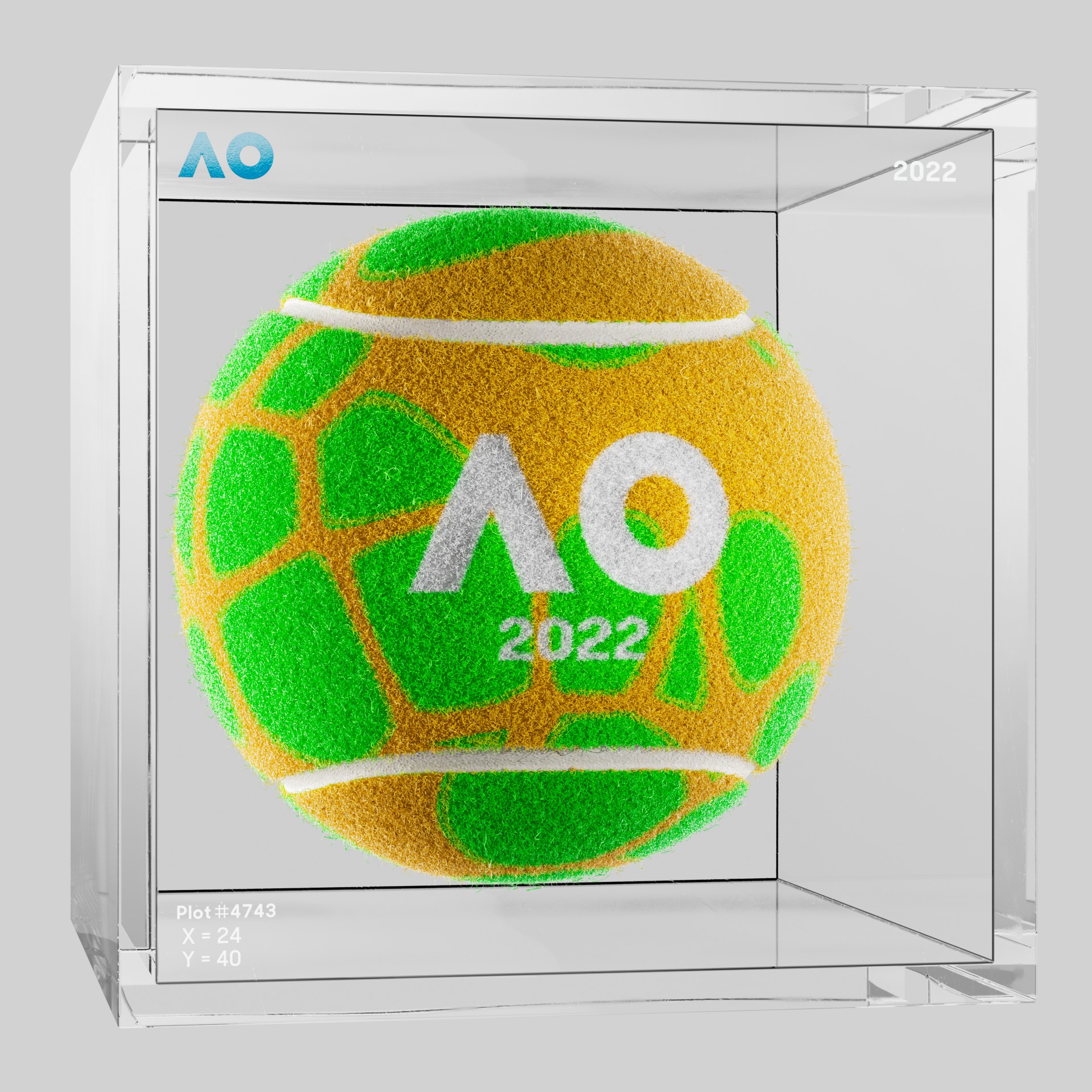 The Australian Open - The Australian Open Art Ball - AO Art Ball #6228 - NFT # 6228