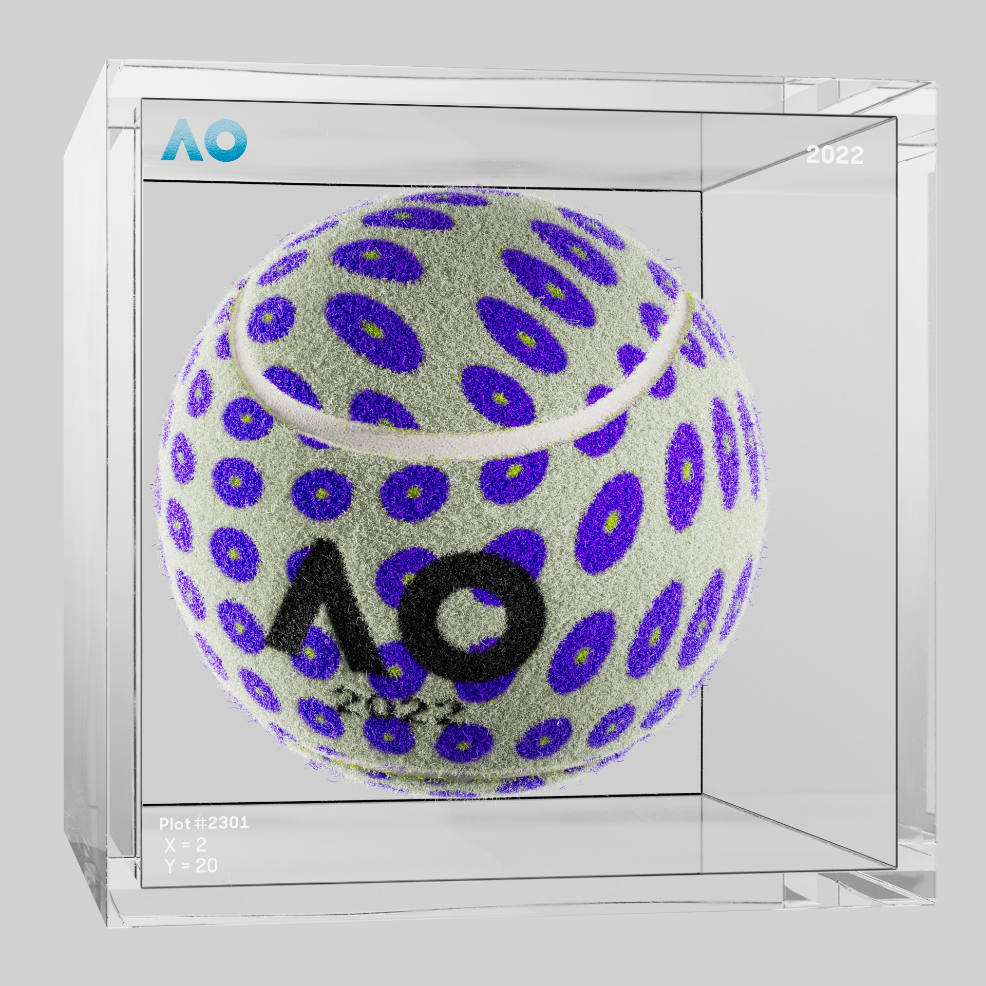 The Australian Open - The Australian Open Art Ball - AO Art Ball #6229 - NFT # 6229