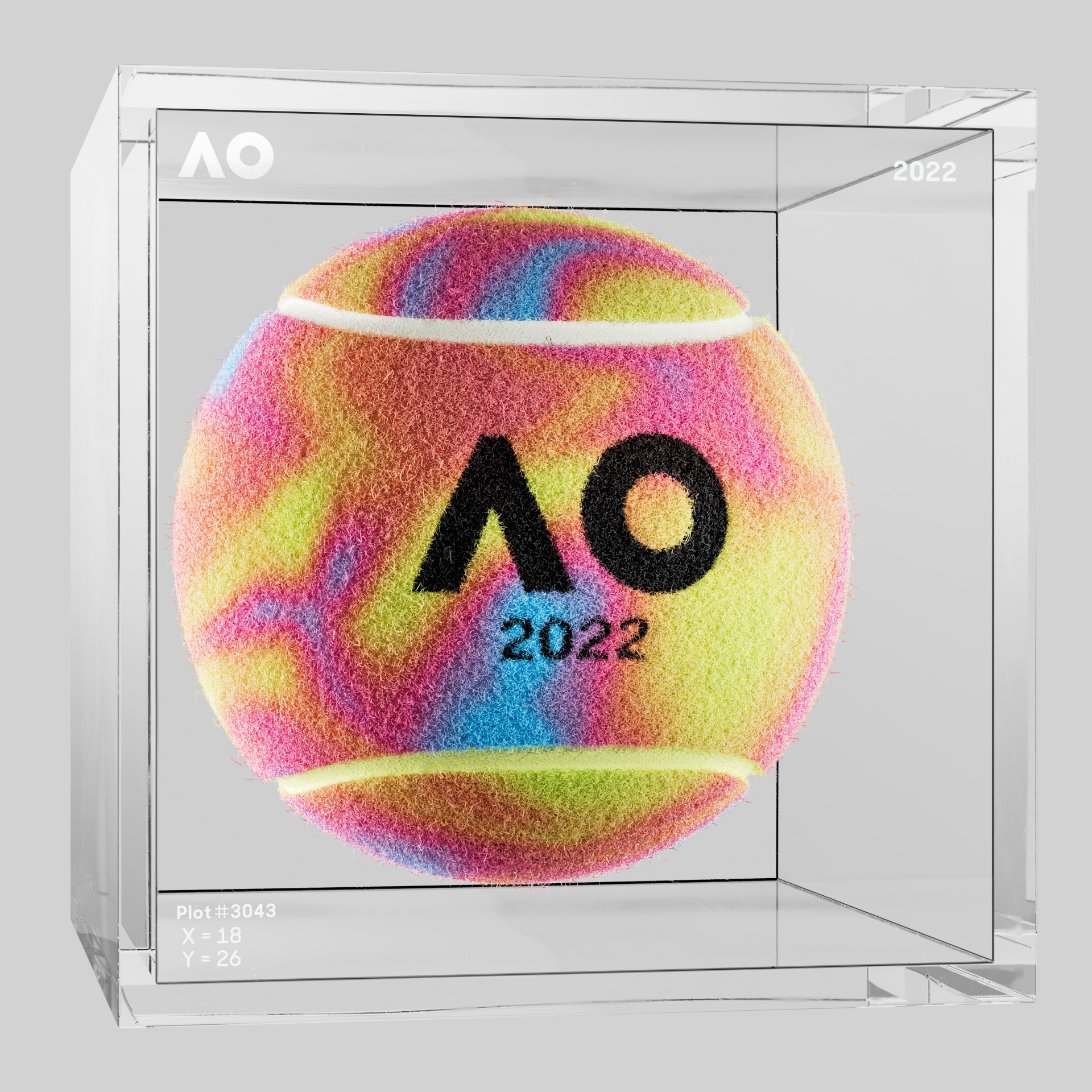 The Australian Open - The Australian Open Art Ball - AO Art Ball #623 - NFT # 623