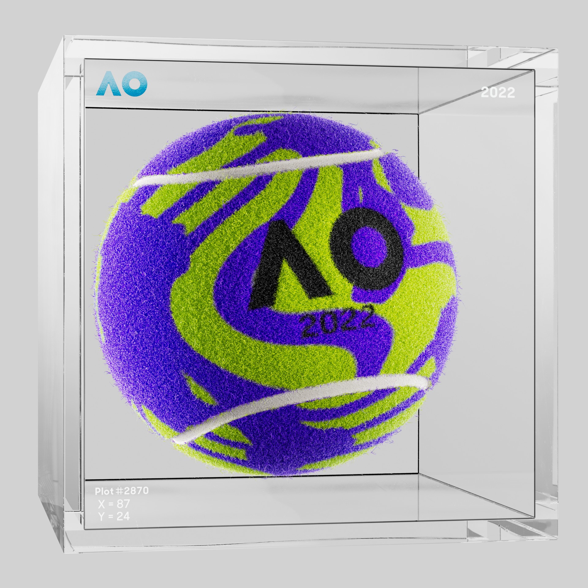 The Australian Open - The Australian Open Art Ball - AO Art Ball #6231 - NFT # 6231