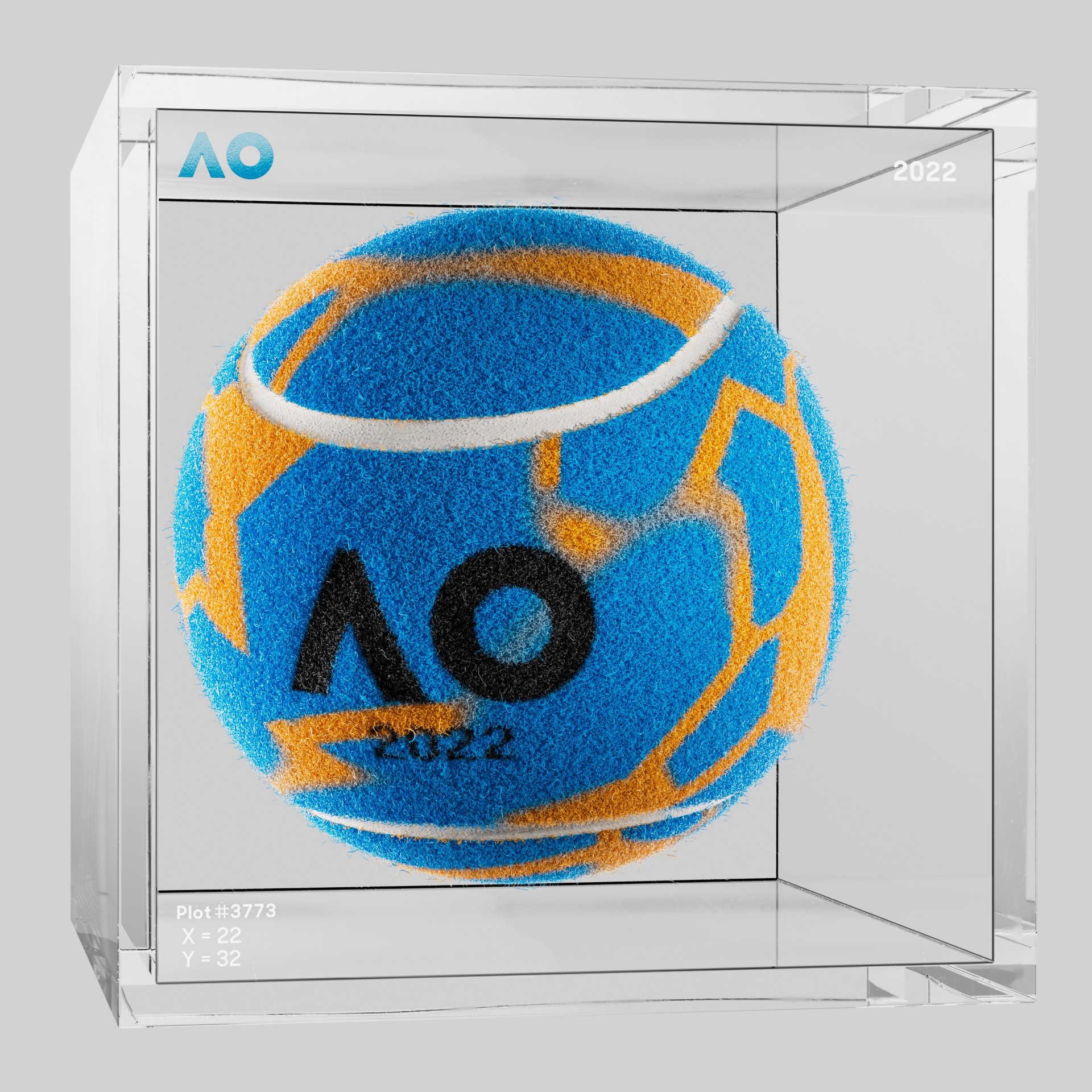 The Australian Open - The Australian Open Art Ball - AO Art Ball #6234 - NFT # 6234