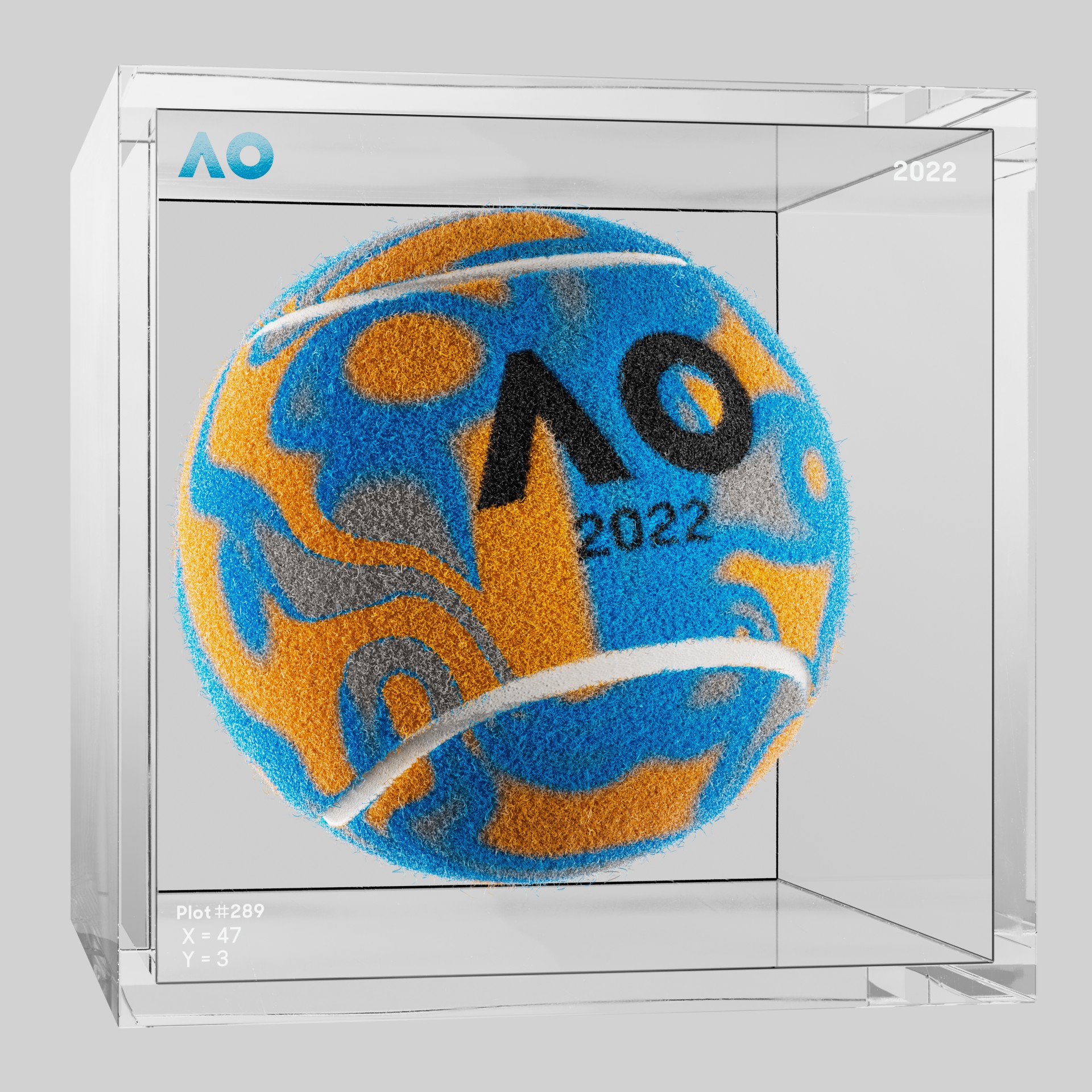 The Australian Open - The Australian Open Art Ball - AO Art Ball #6238 - NFT # 6238