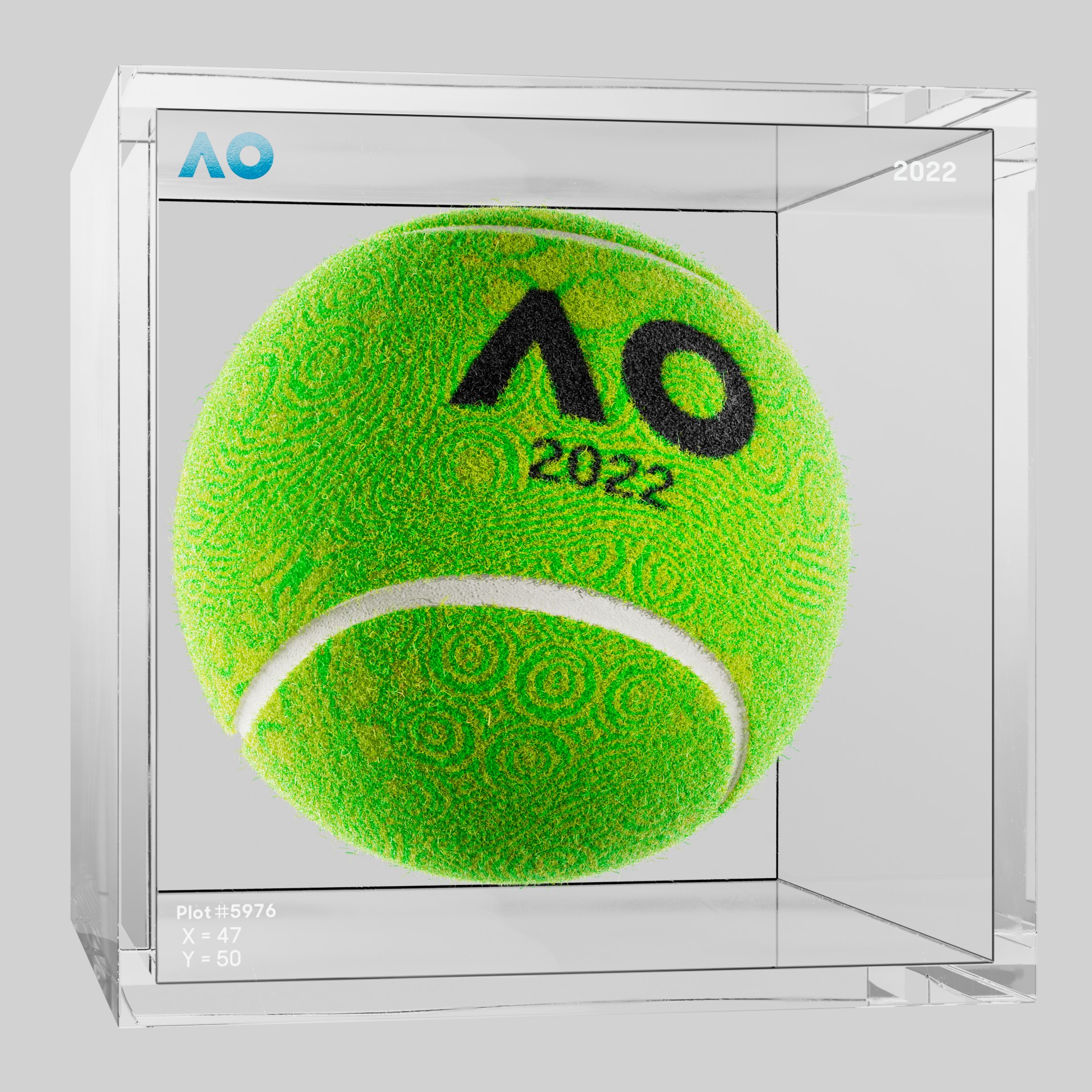 The Australian Open - The Australian Open Art Ball - AO Art Ball #6239 - NFT # 6239