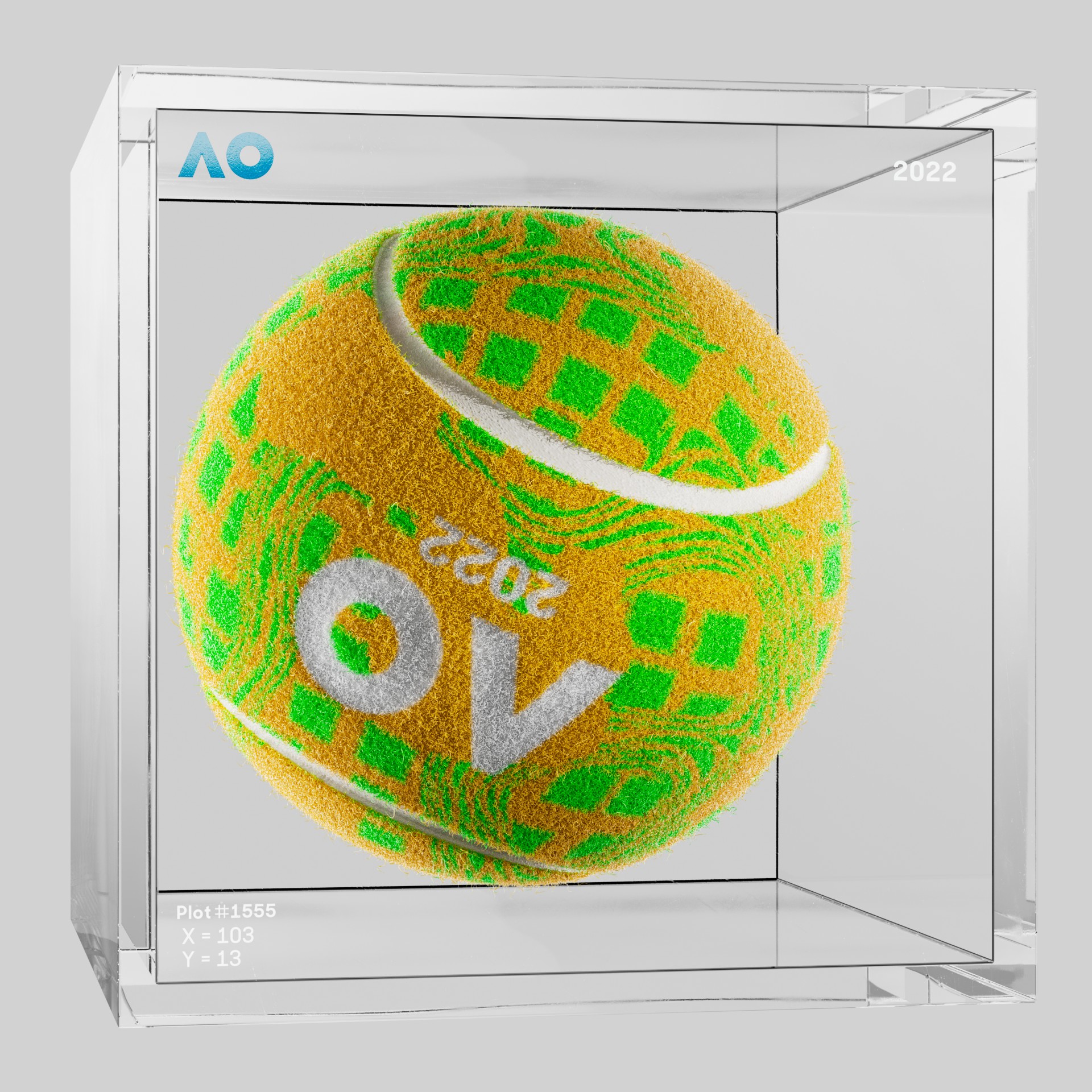 The Australian Open - The Australian Open Art Ball - AO Art Ball #624 - NFT # 624