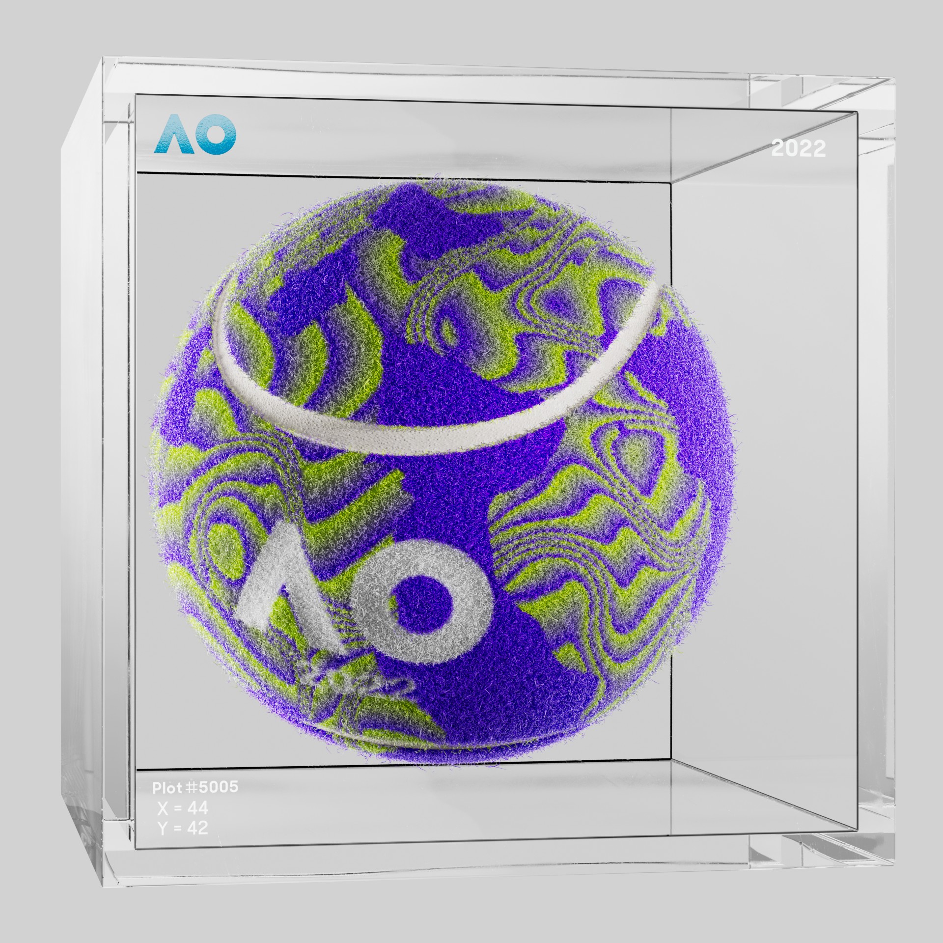 The Australian Open - The Australian Open Art Ball - AO Art Ball #6240 - NFT # 6240