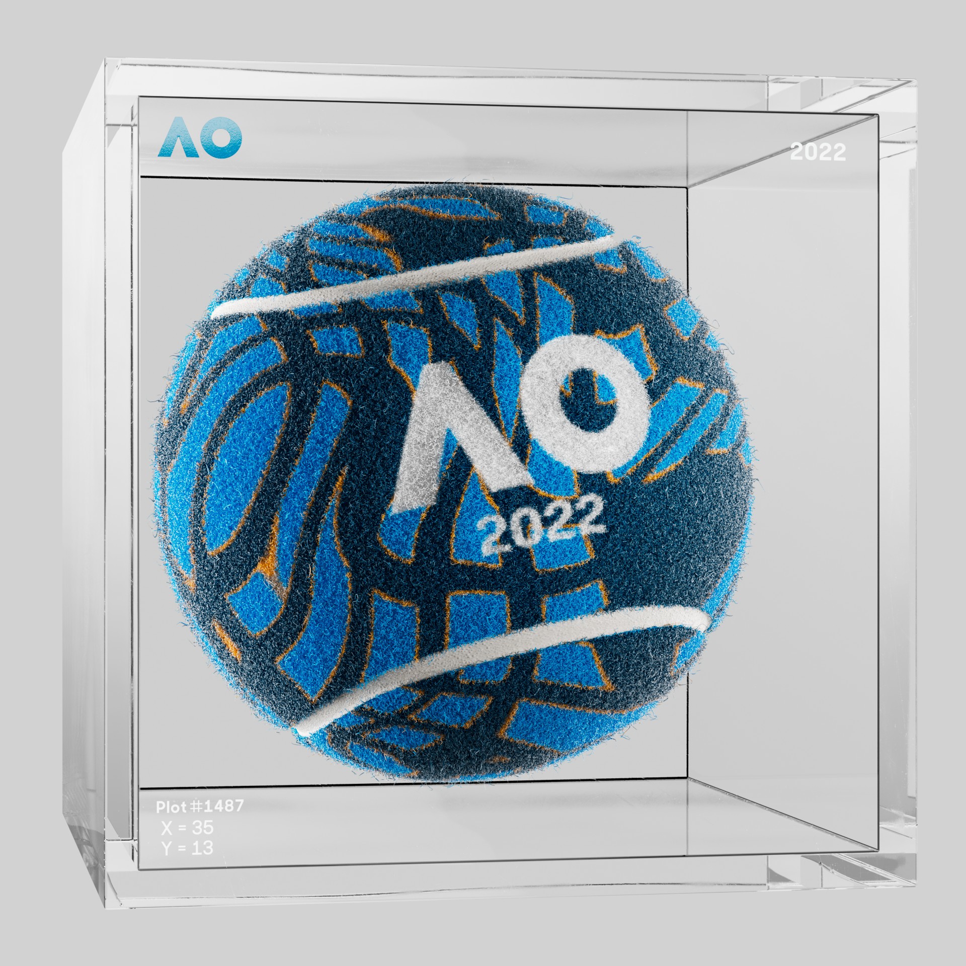 The Australian Open - The Australian Open Art Ball - AO Art Ball #6242 - NFT # 6242