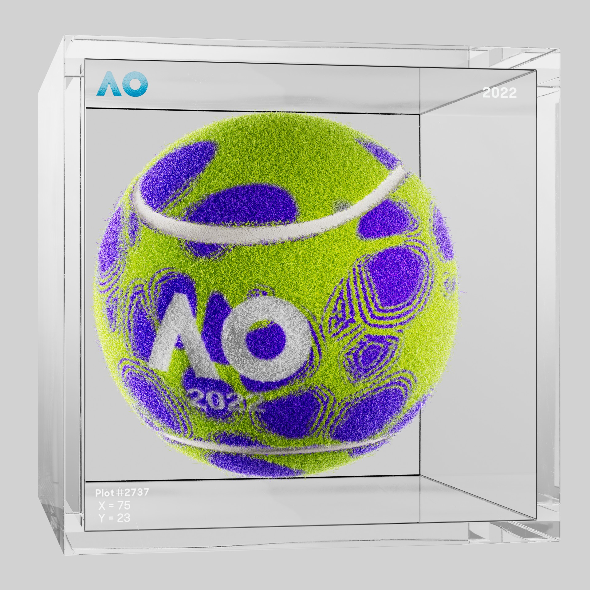 The Australian Open - The Australian Open Art Ball - AO Art Ball #6243 - NFT # 6243