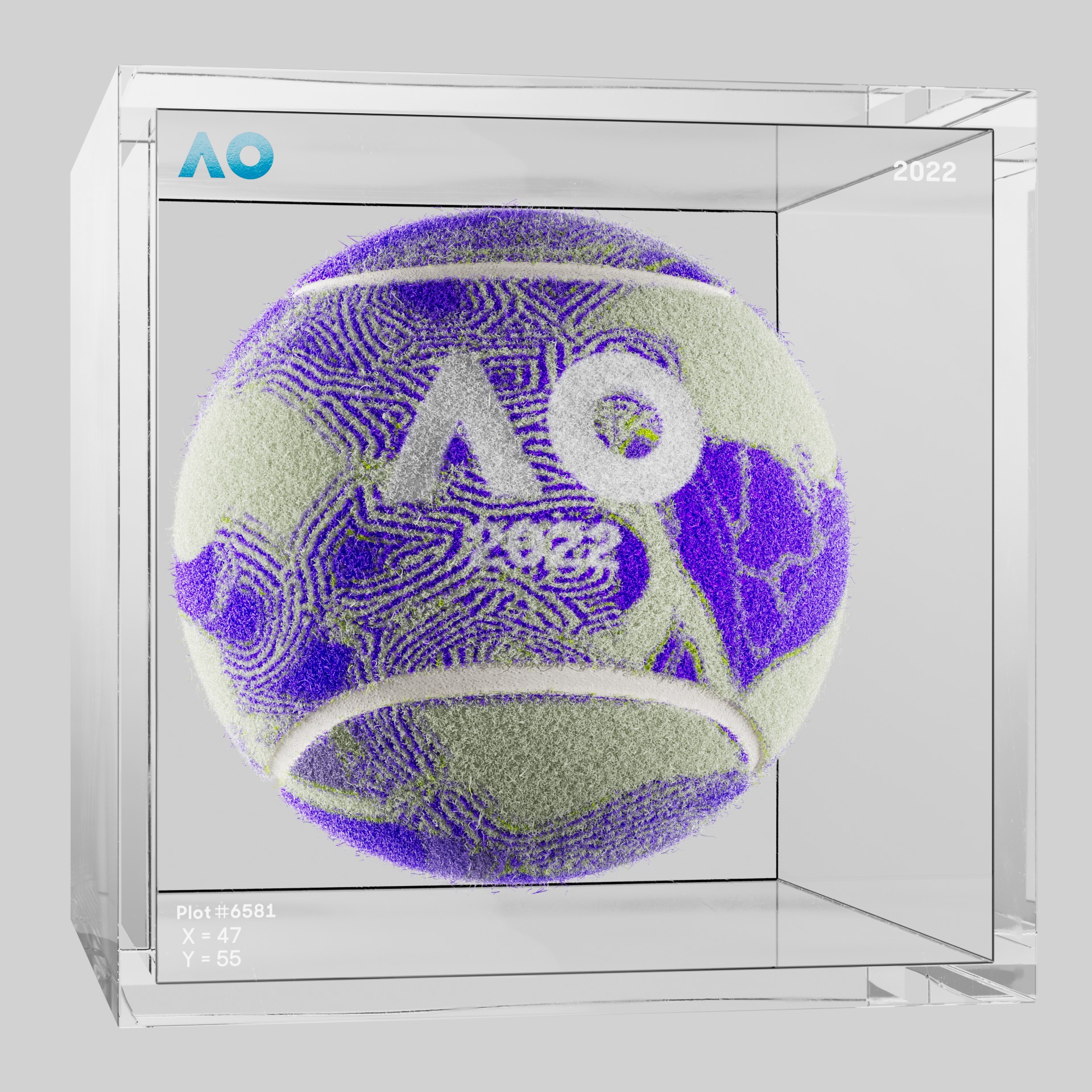 The Australian Open - The Australian Open Art Ball - AO Art Ball #6244 - NFT # 6244